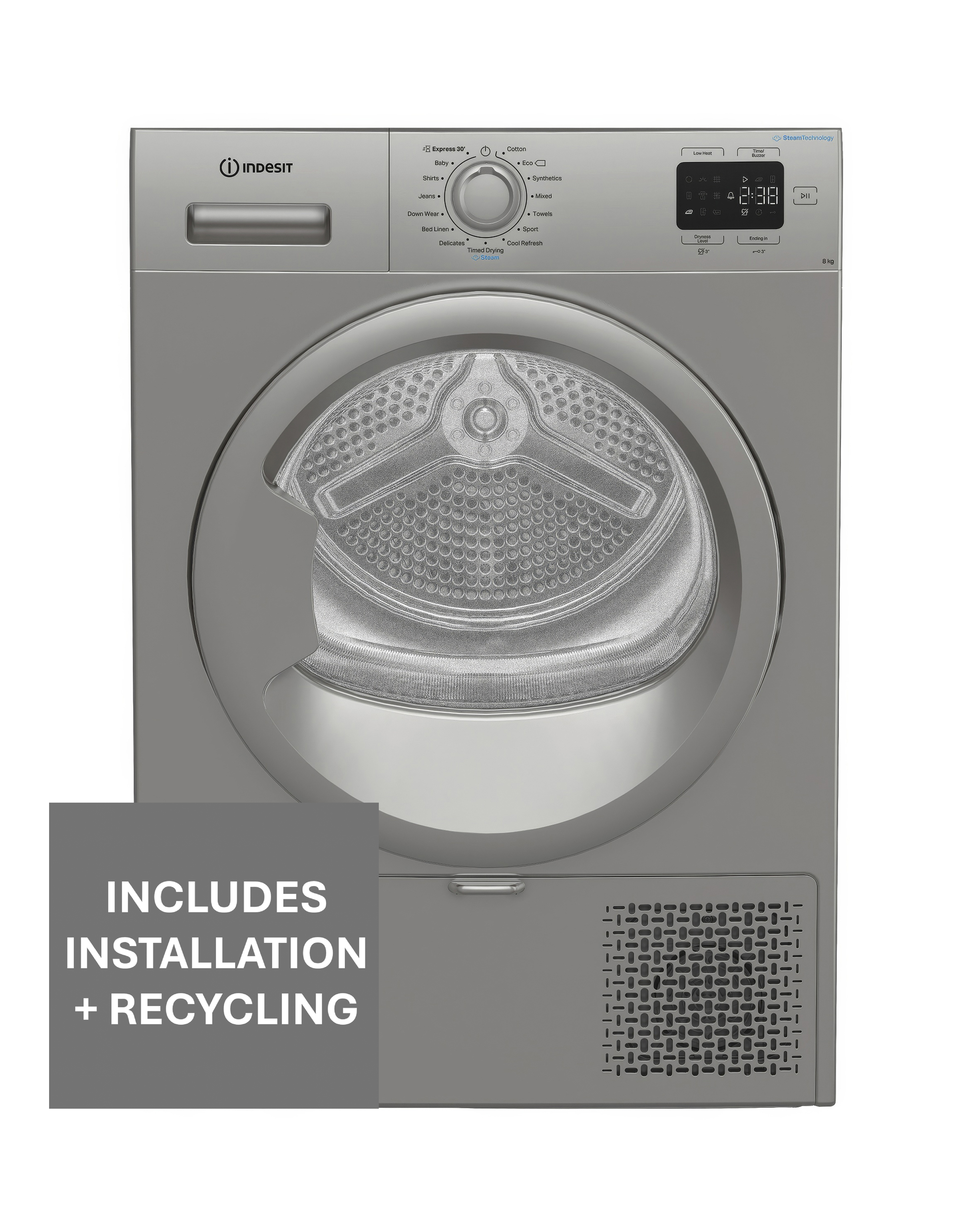 Indesit CYSD82DSSUK Heat Pump Dryer Inst