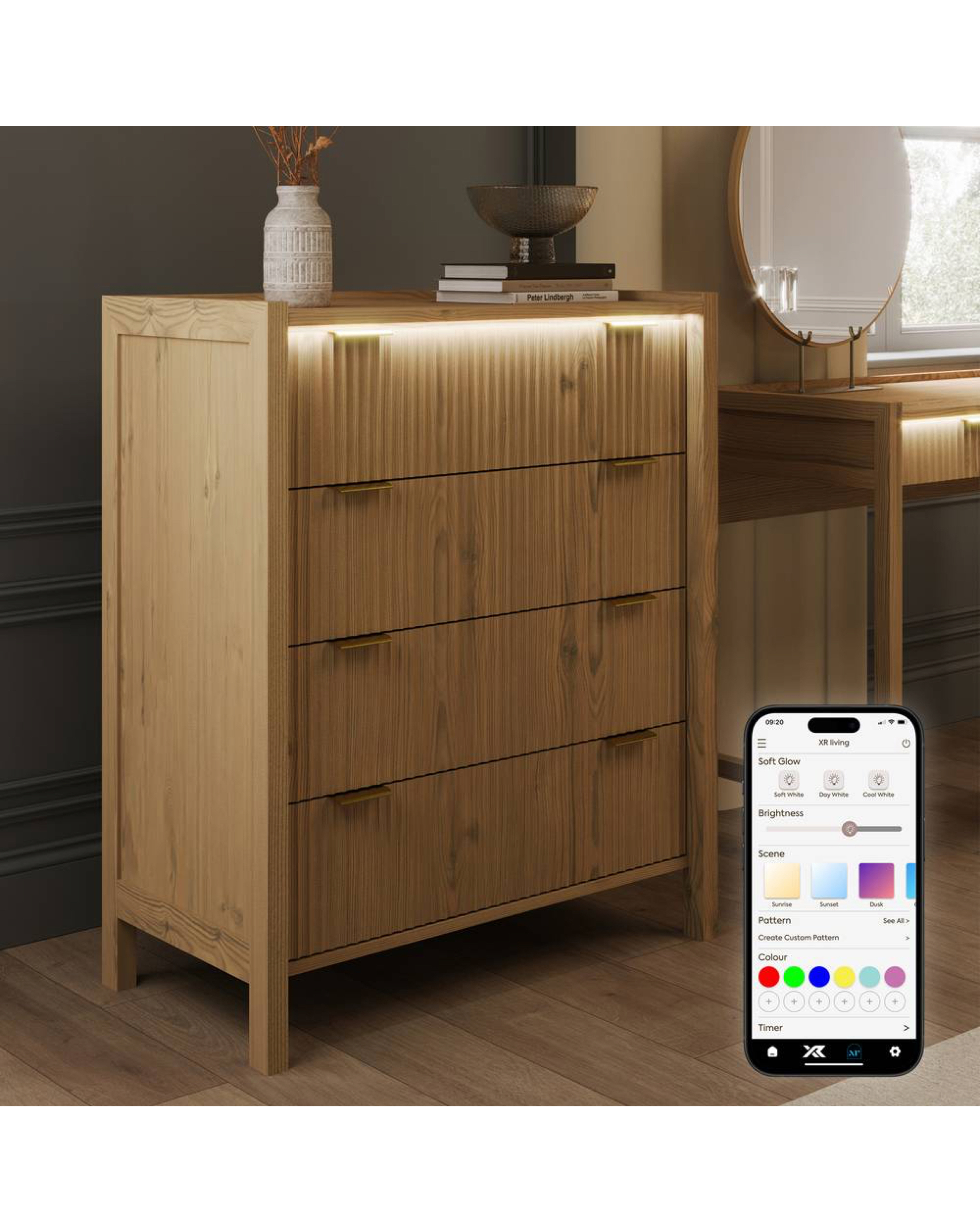 New In - Dakota Chest of Drawers with Lights