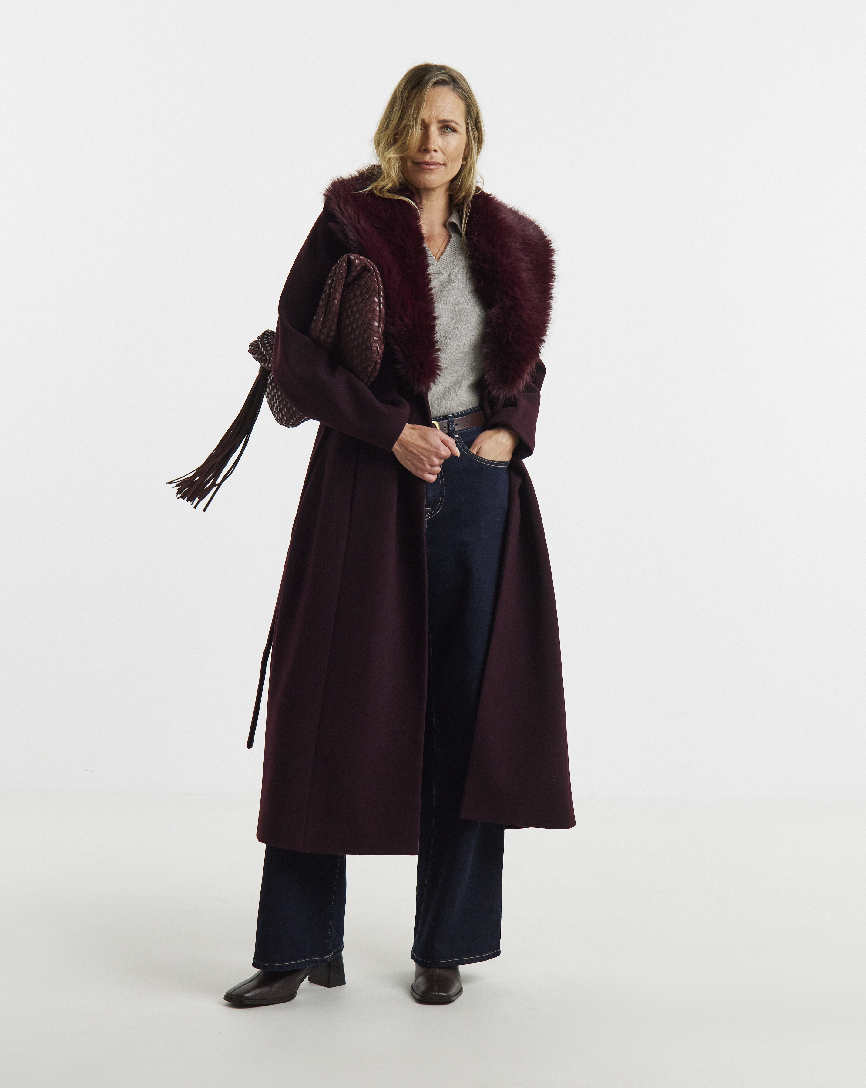 Faux Fur Collar Jacket
