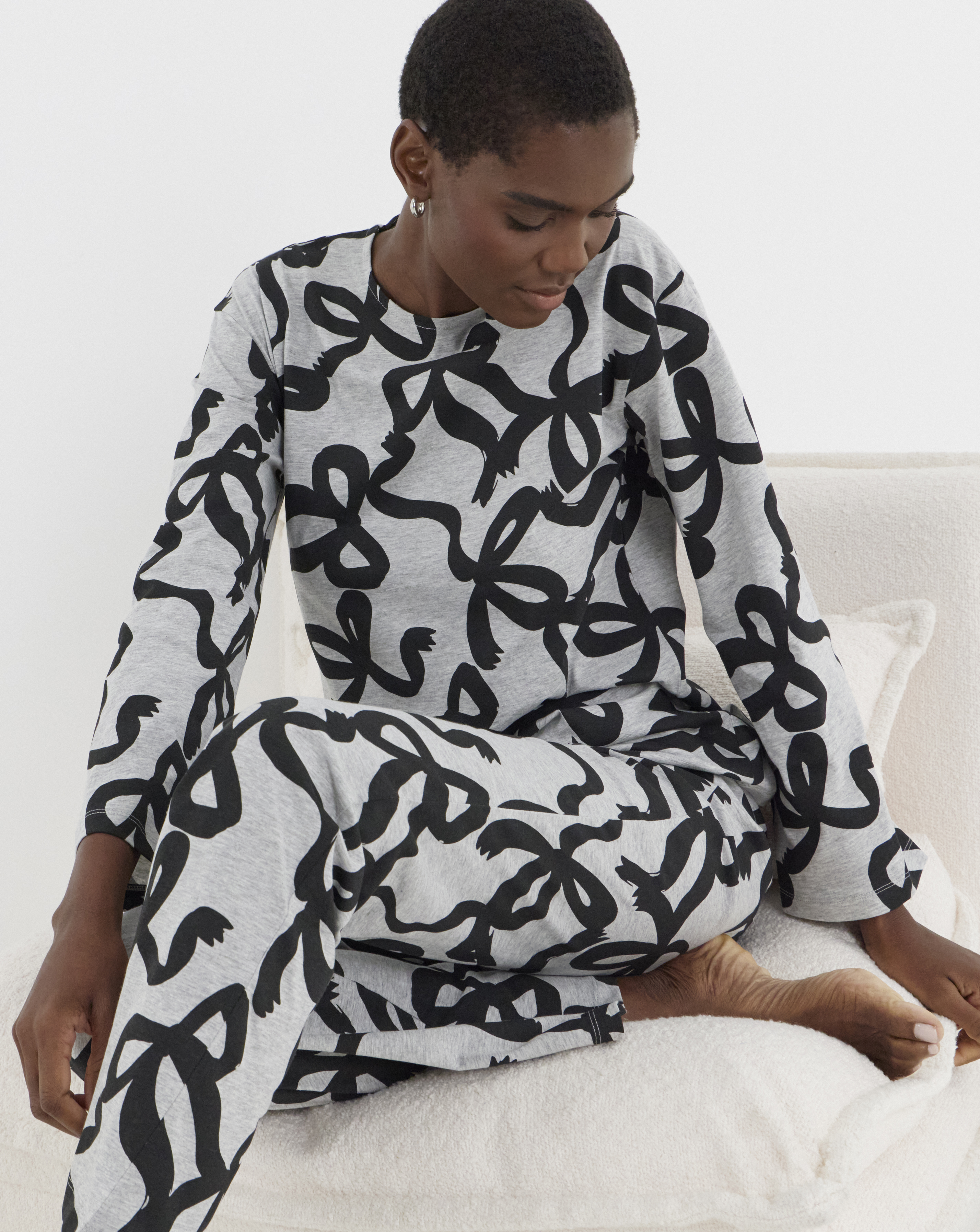 New In - Value Bow Print Pyjamas