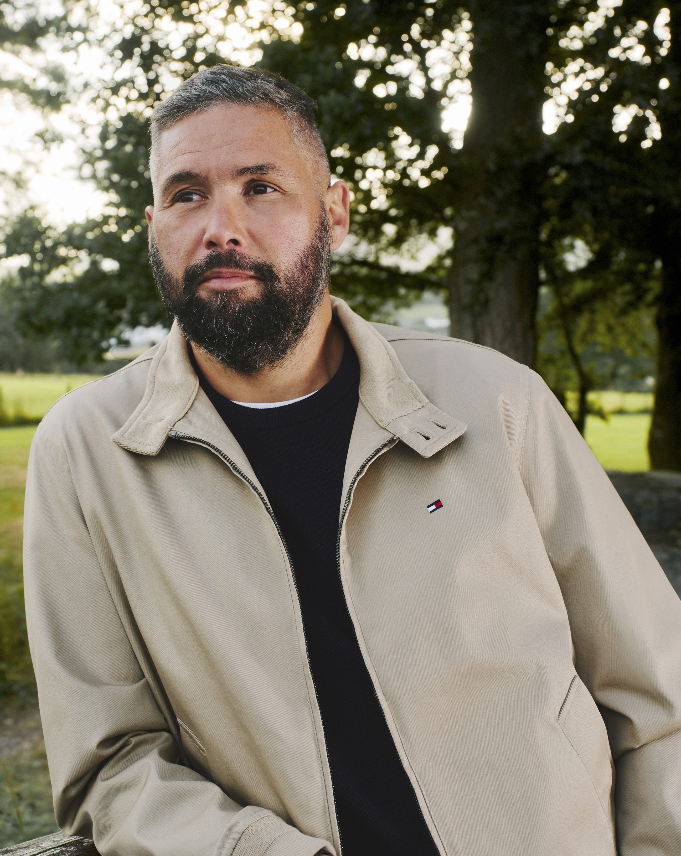 Tommy Hilfiger Men's Brown Harrington Jacket