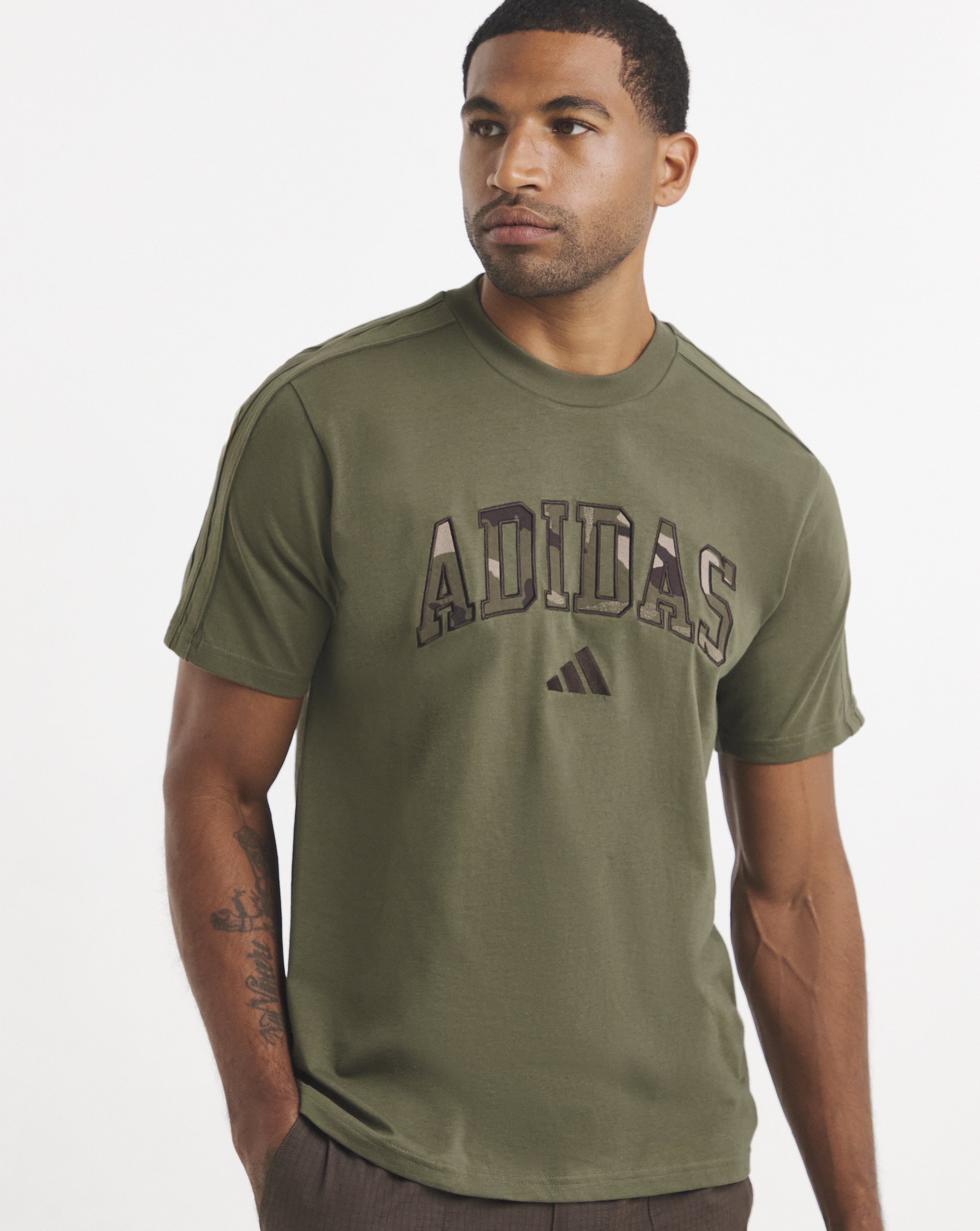 adidas Camo Print Logo T-Shirt
