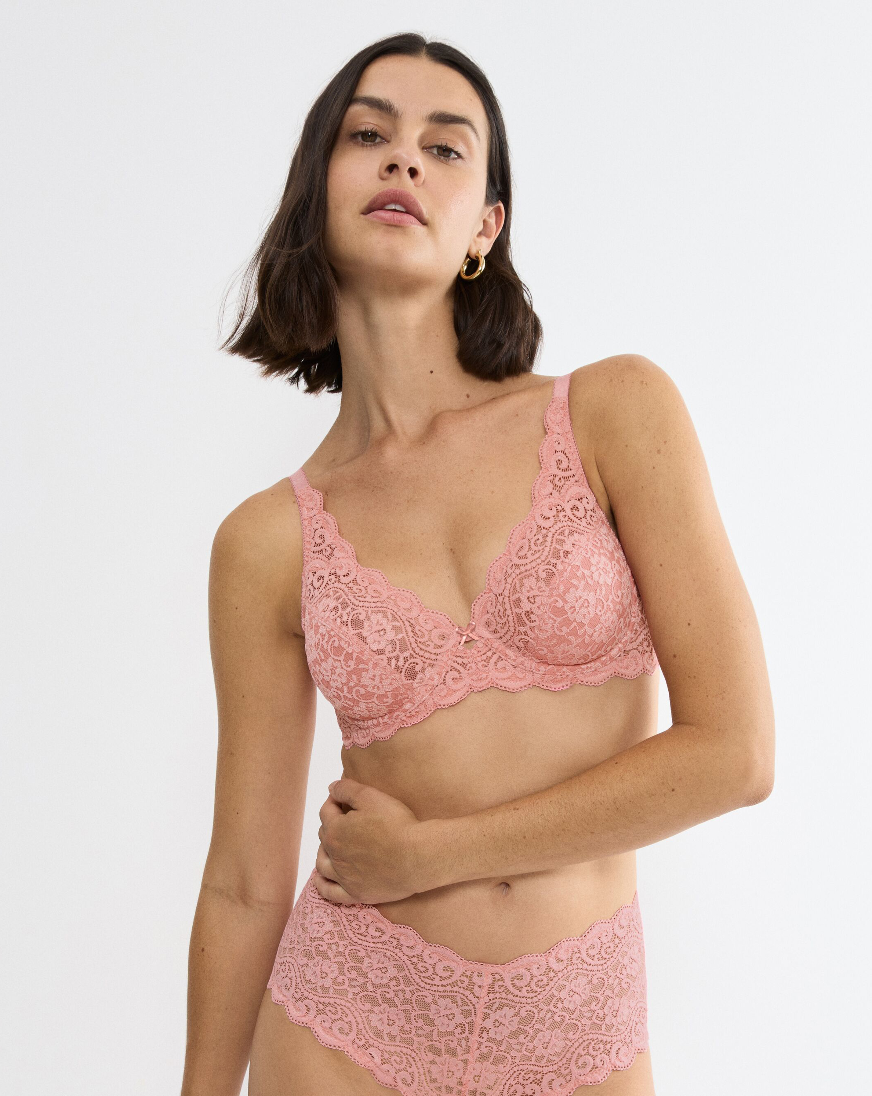 Triumph Amourette Full Cup Bra - Women's - Rose - Lace