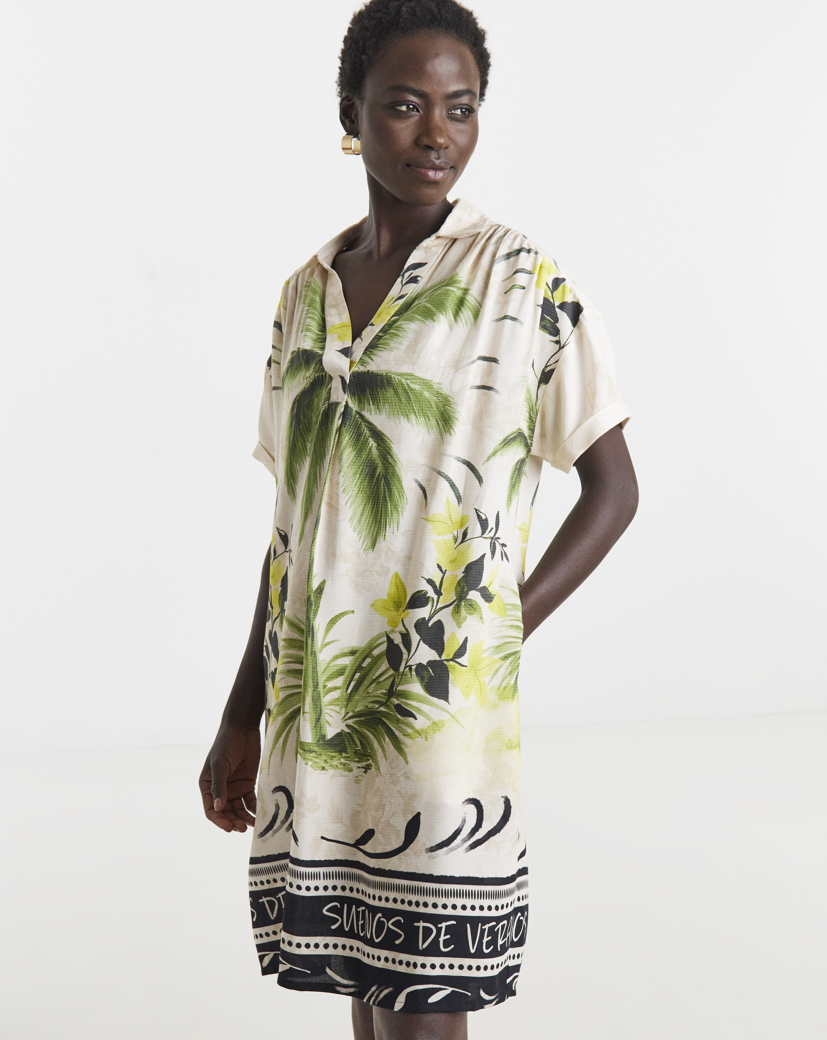 New In - Linen Tunic Dress