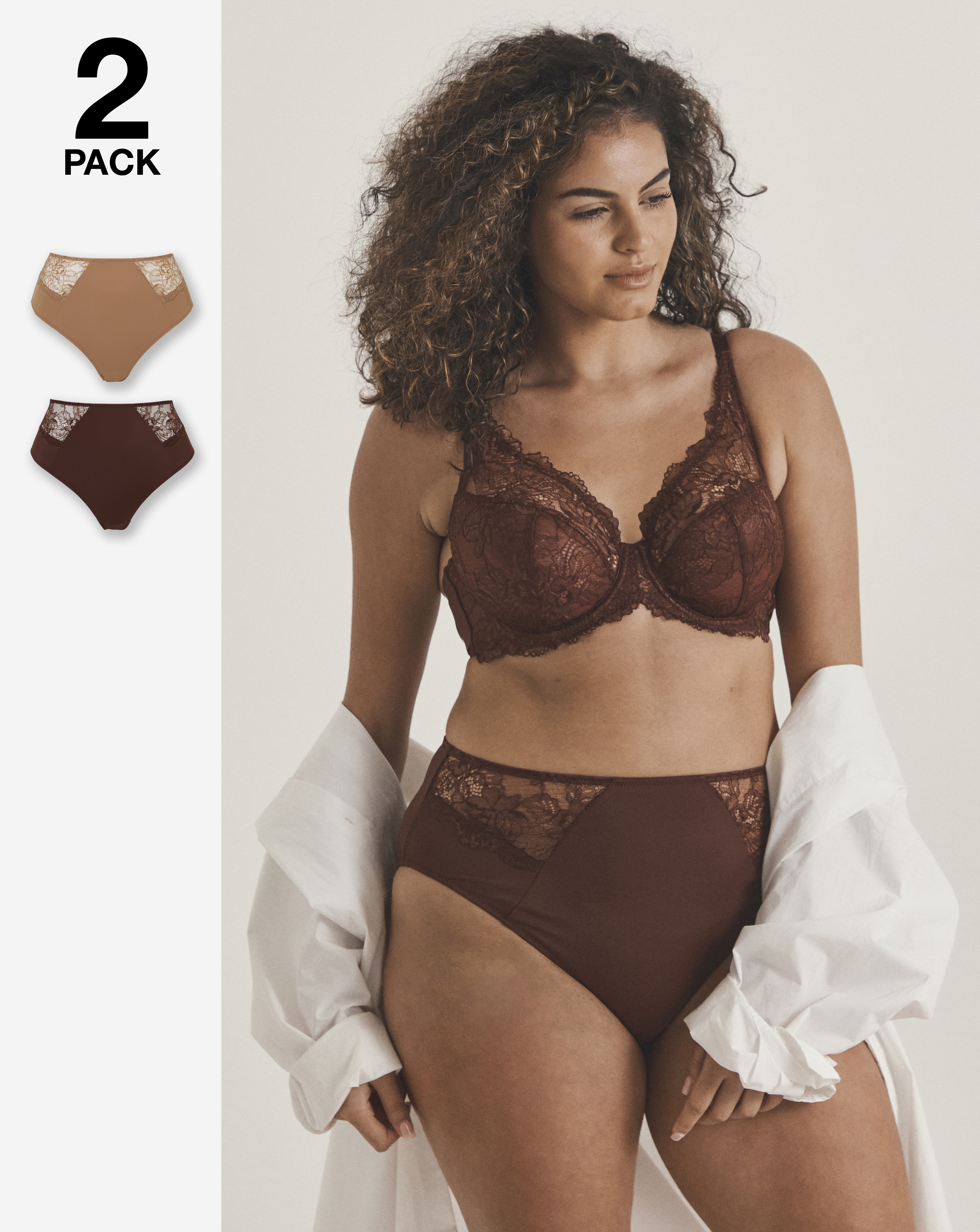 Pretty Secrets (2 Pack) Ella Full Brief Knickers