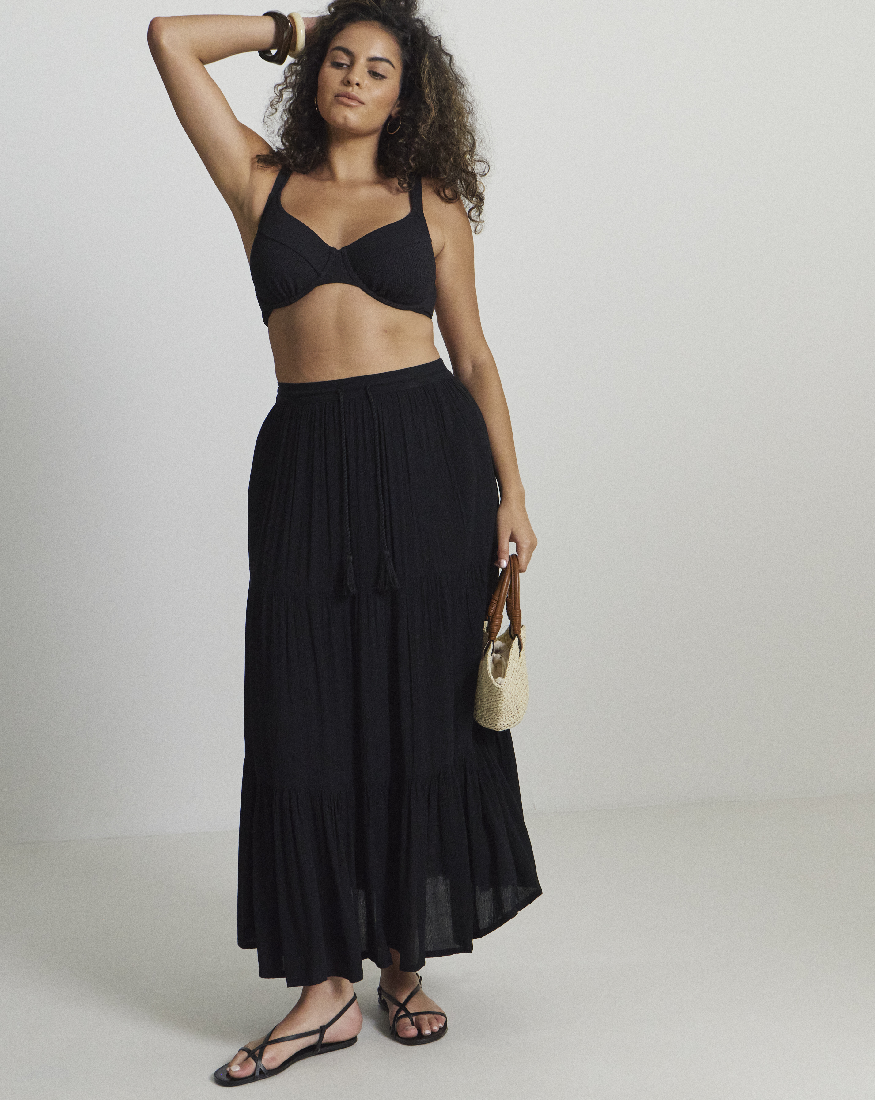 Beach To Tiered Skirt
