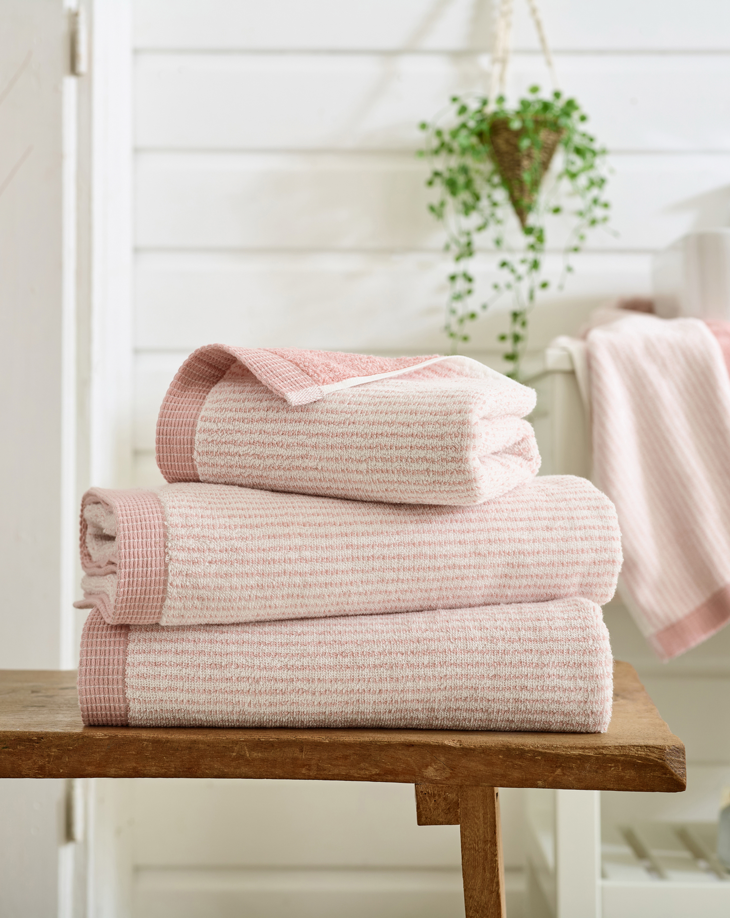 New In - Weave Striped Cotton Towel