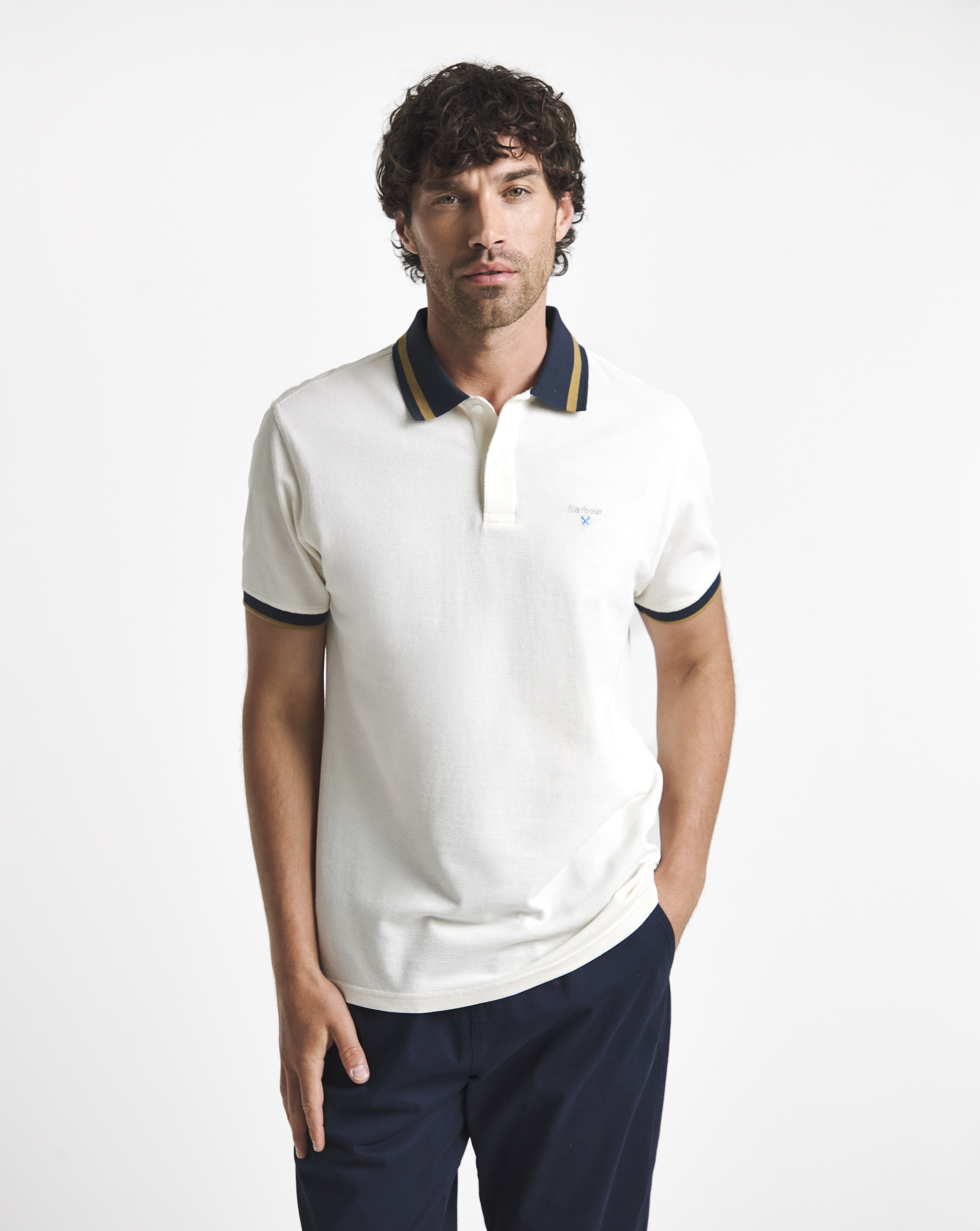 Barbour Anthorn Polo Shirt - White
