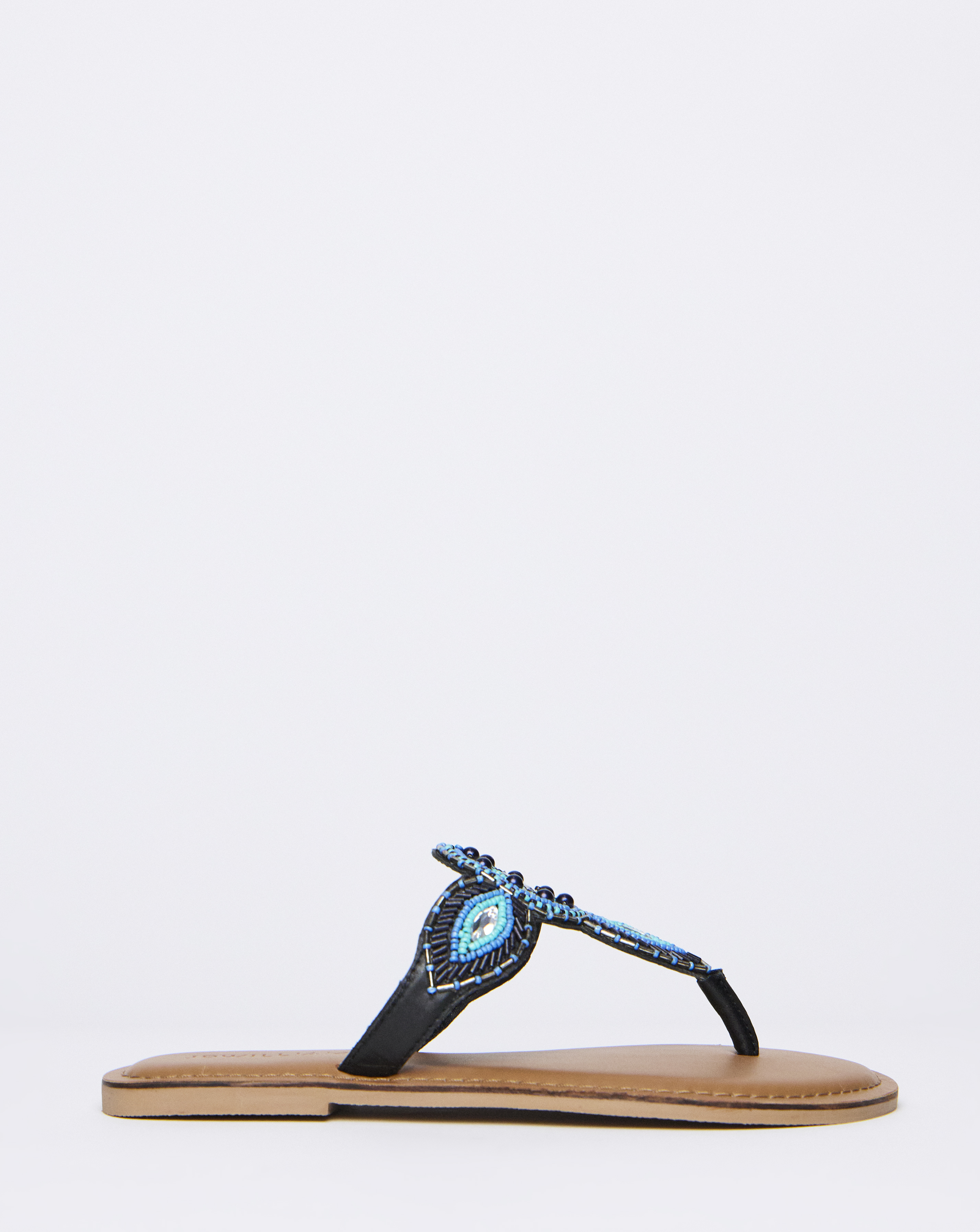Beaded Toe Post Sandal E Fit
