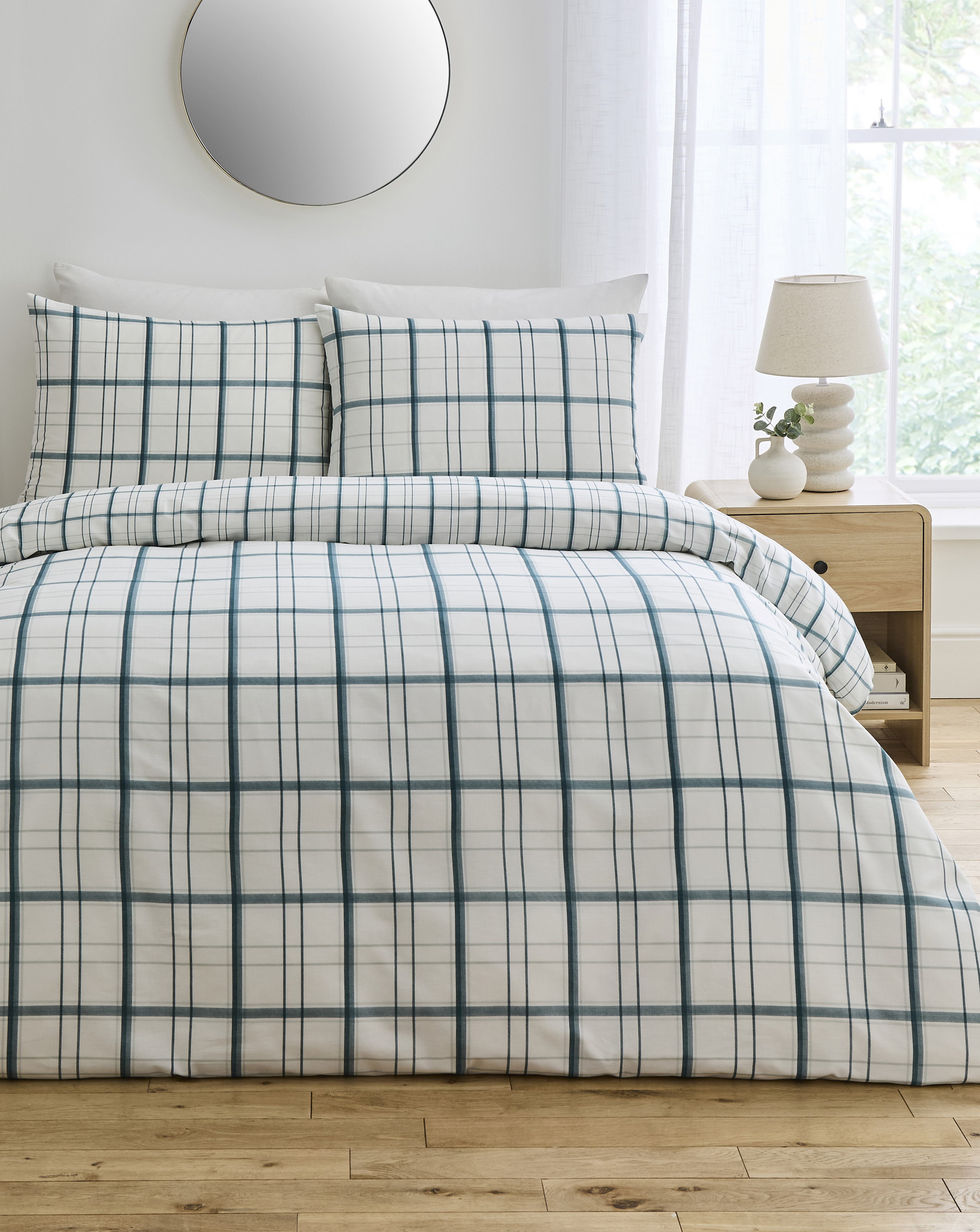 Painted Check Duvet Cover Set