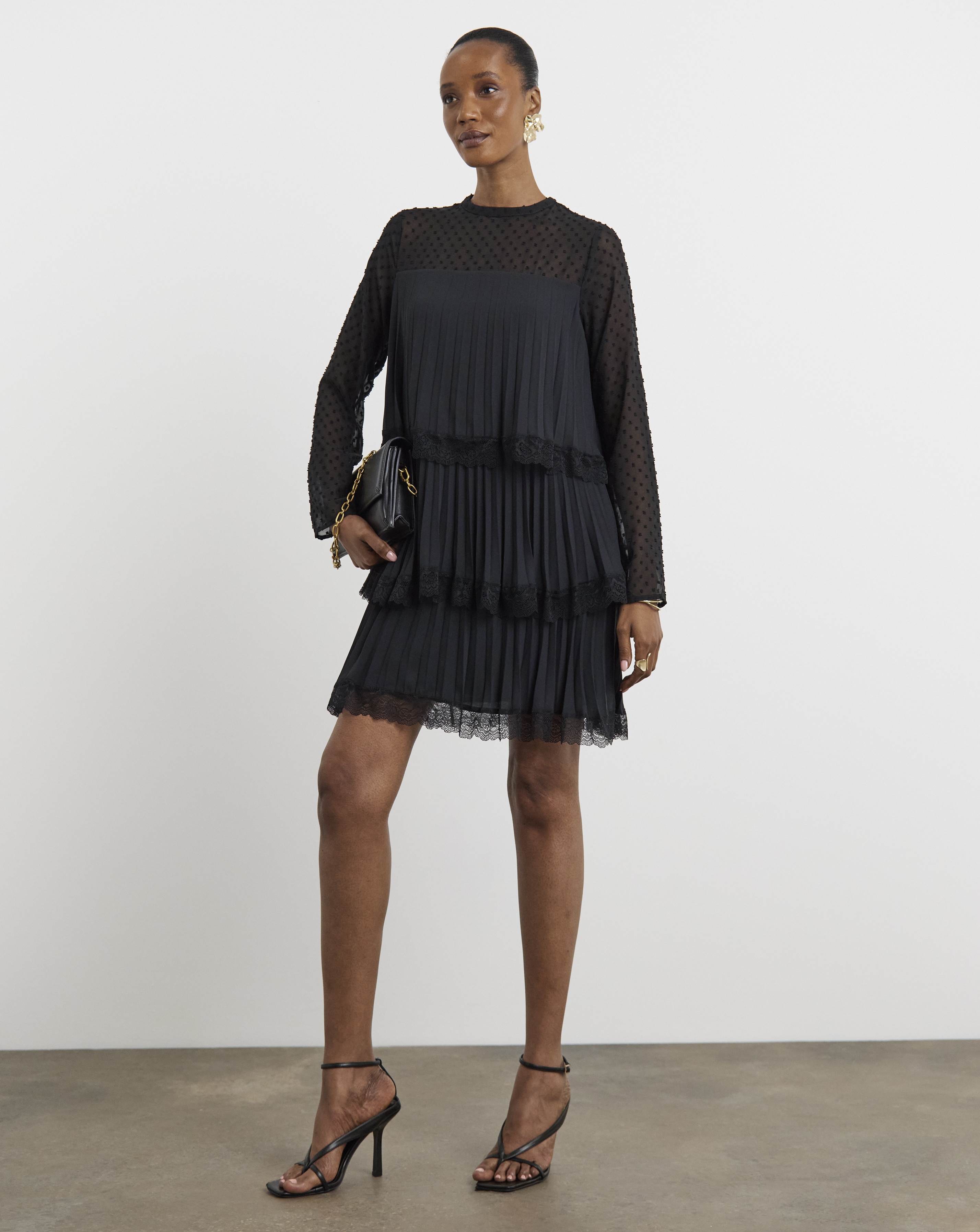 Joanna Hope Tiered Shift Dress