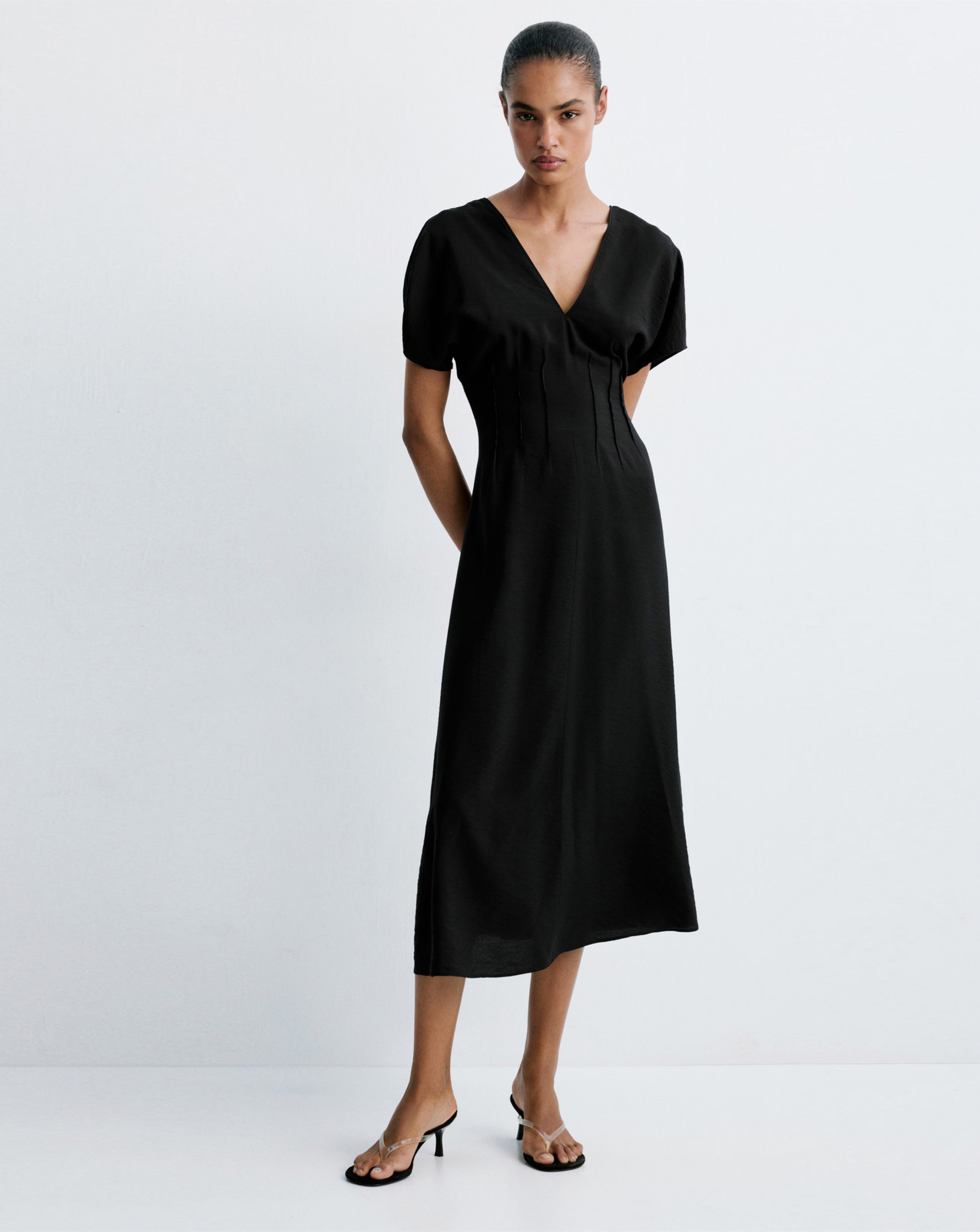 Mango Women's Black Dress Sofia Size 14