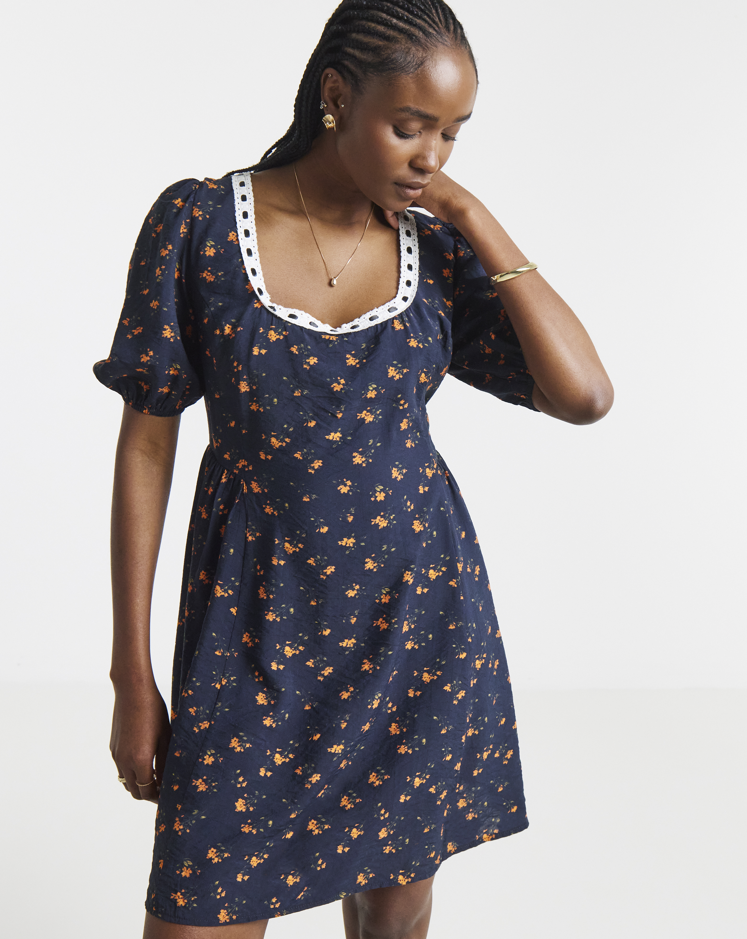 Waist Detail Skater Dress