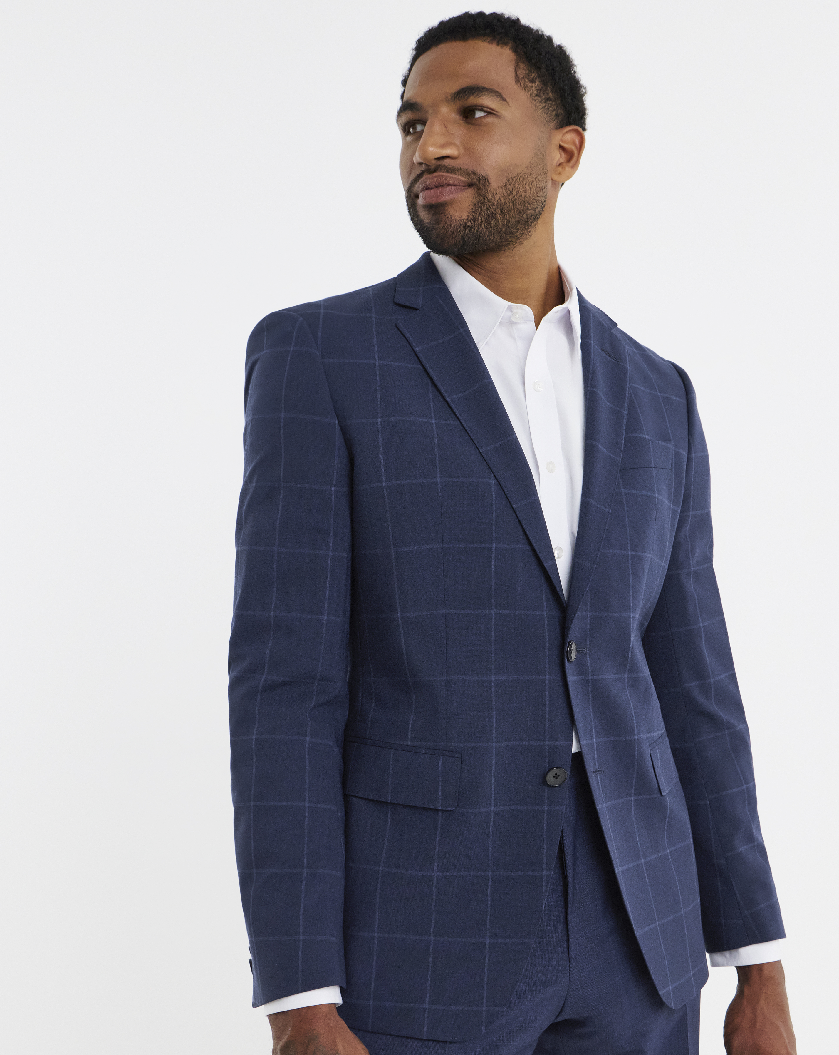 BOSS Slim Fit Check Suit Jacket