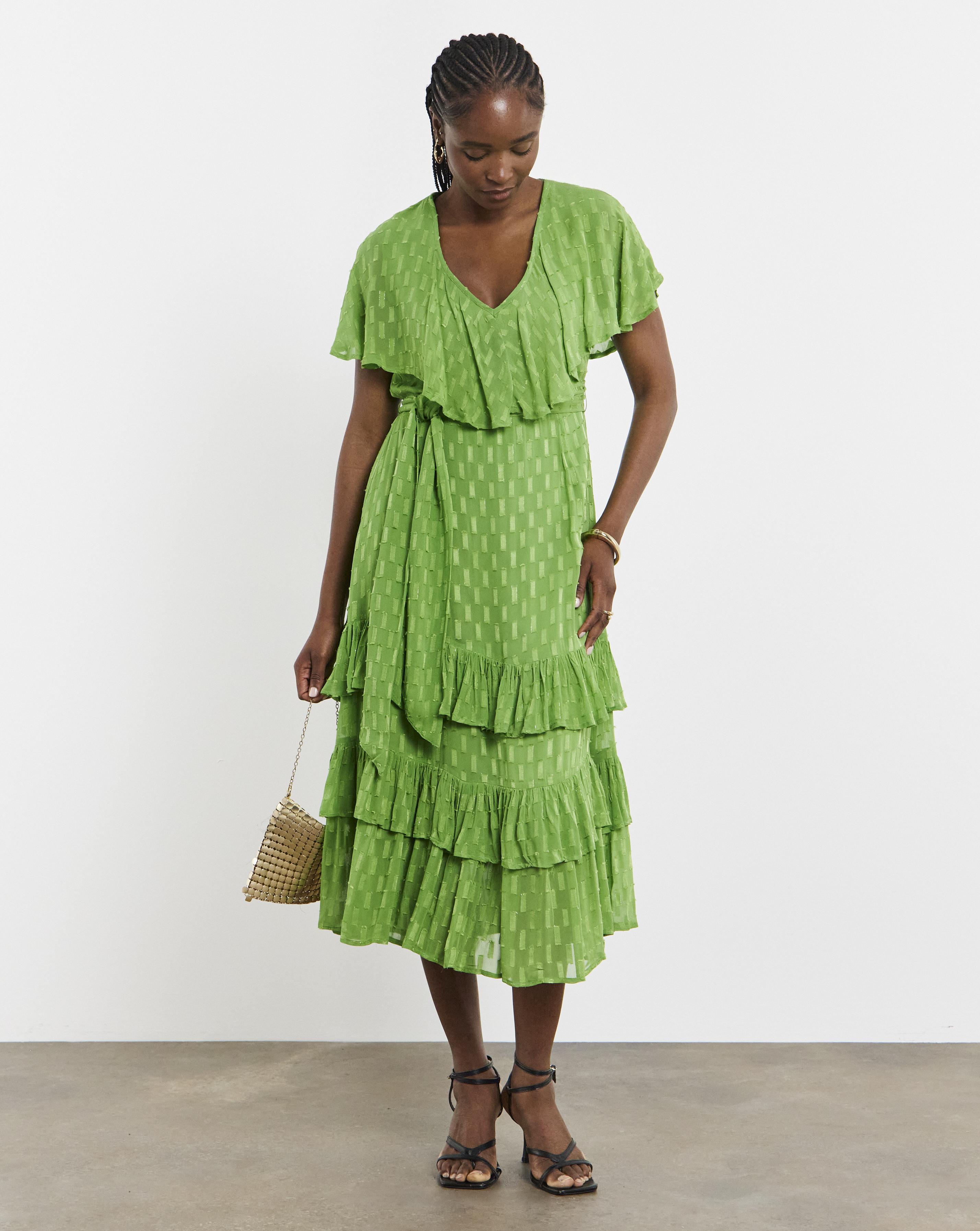 Joanna Hope Maxi Dobby Dress