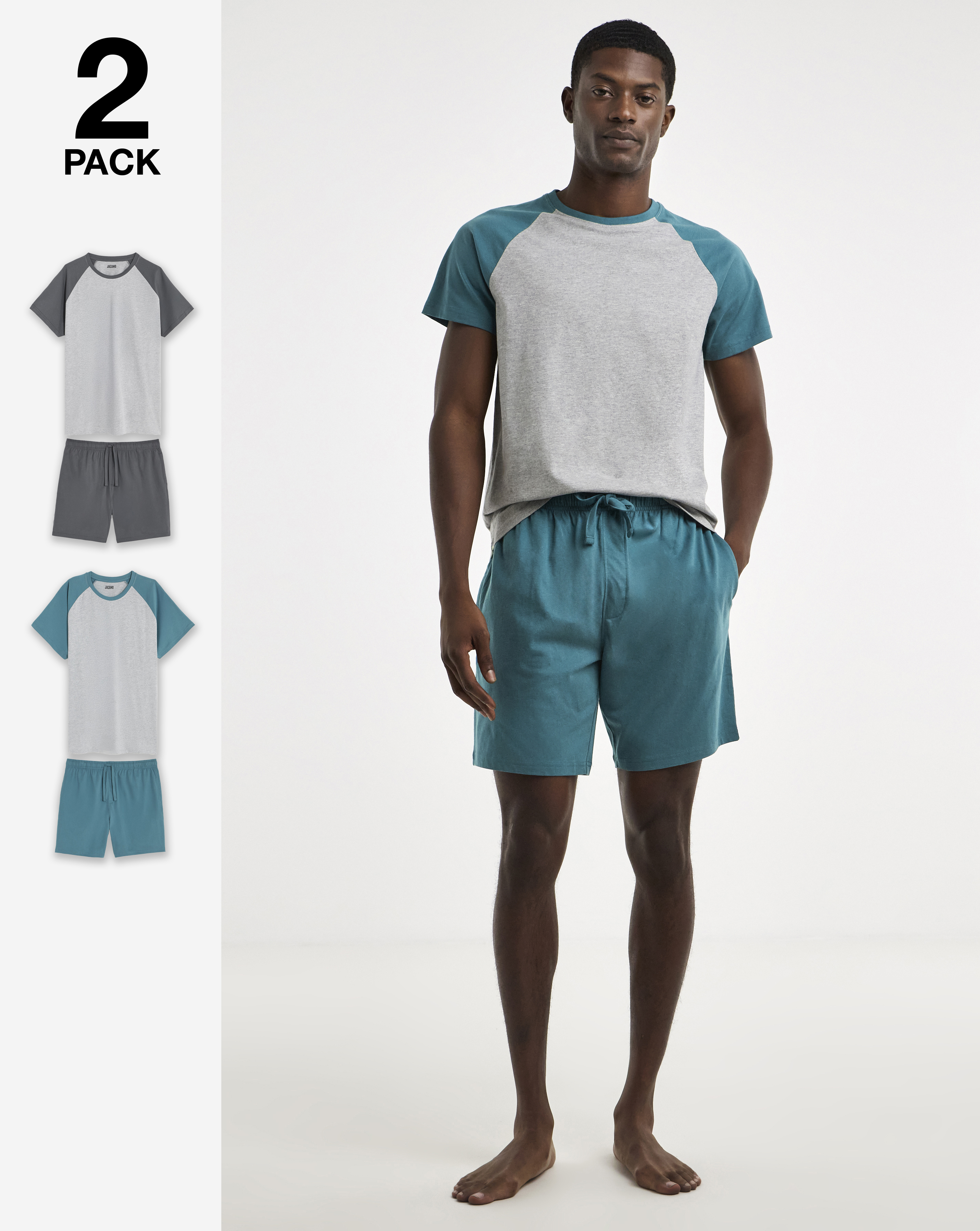 2 Pack Raglan Pyjamas
