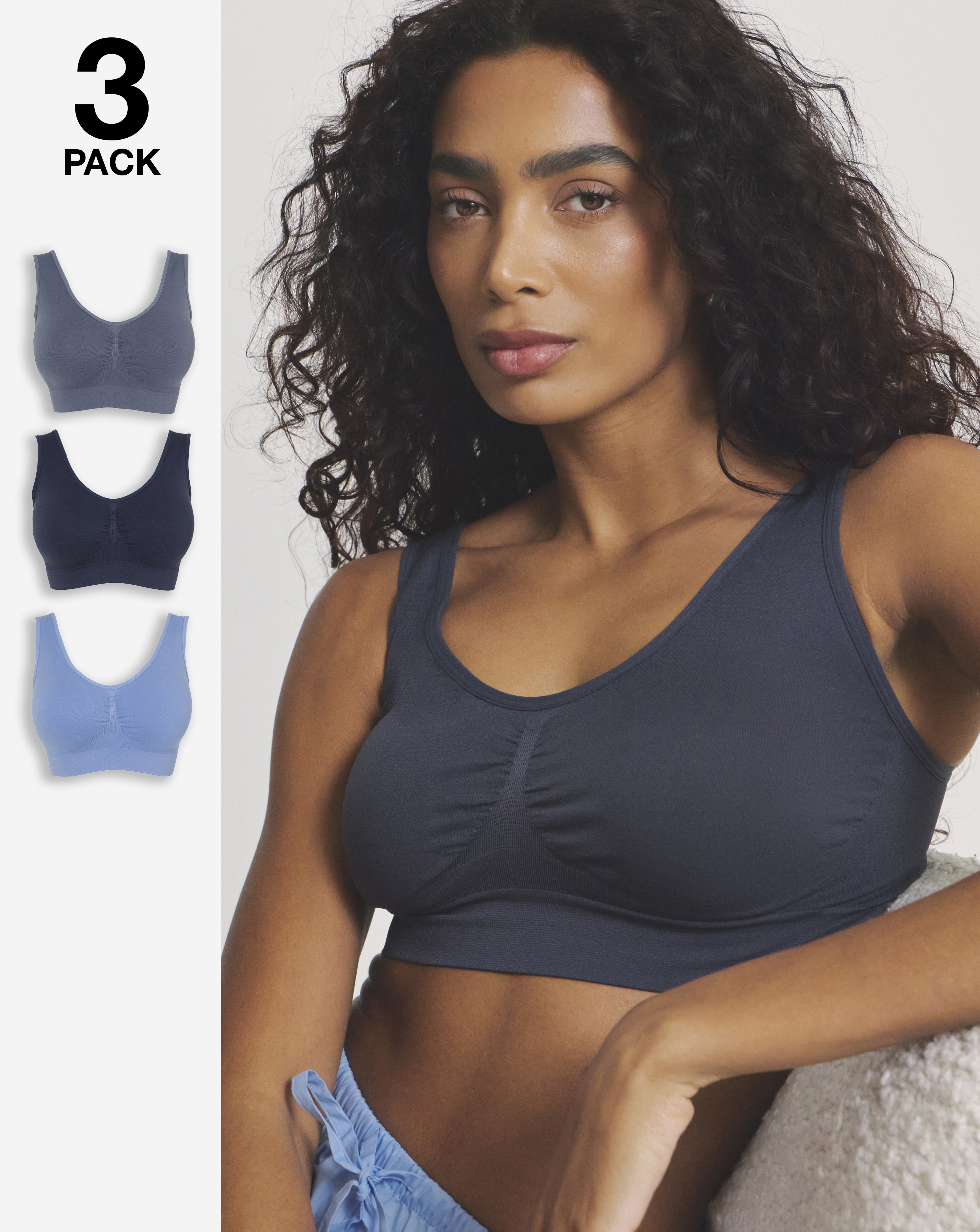 New In - Pretty Secrets 3 Pack Comfort Tops