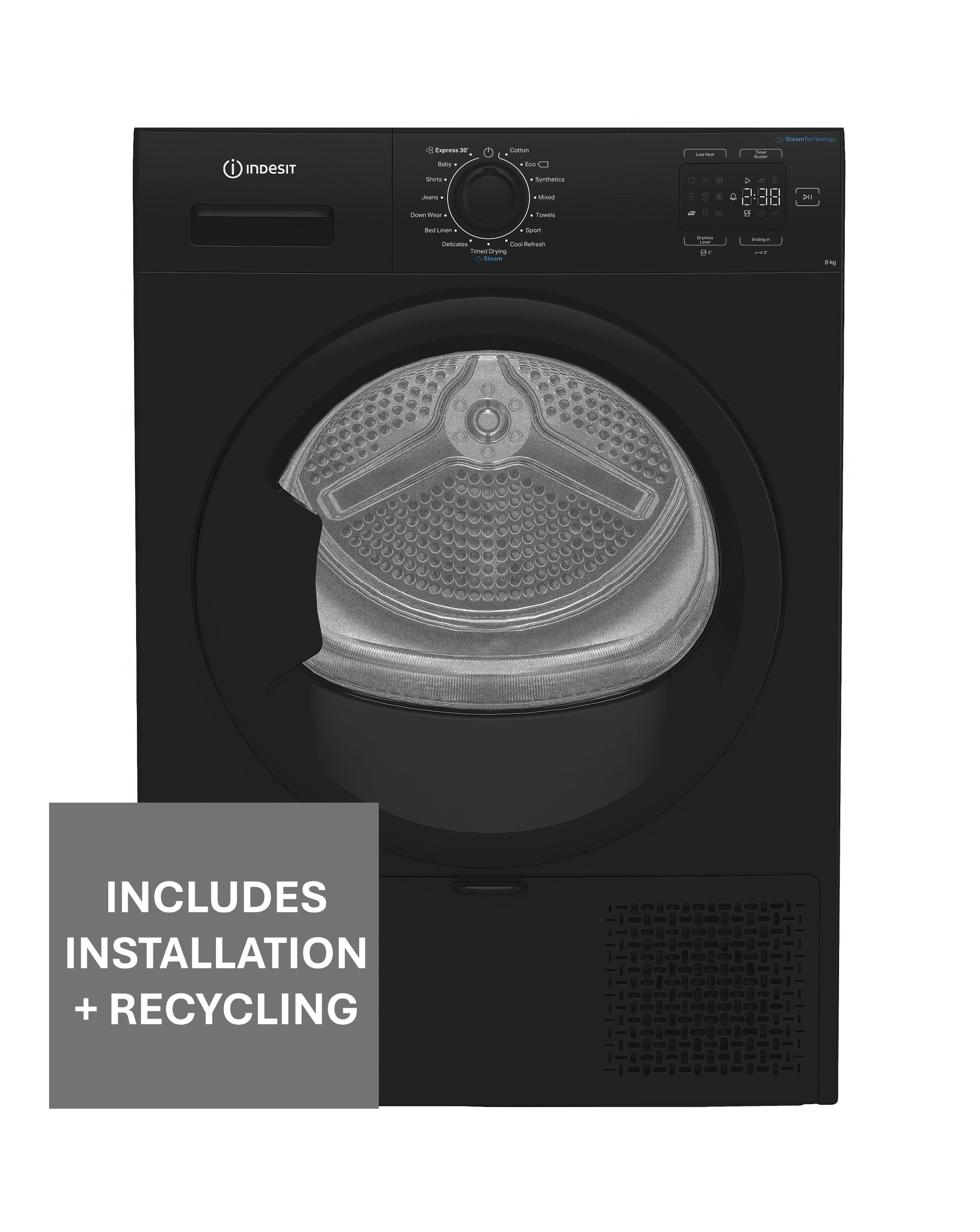 Indesit CYSD82DBBUK Heat Pump Dryer Inst