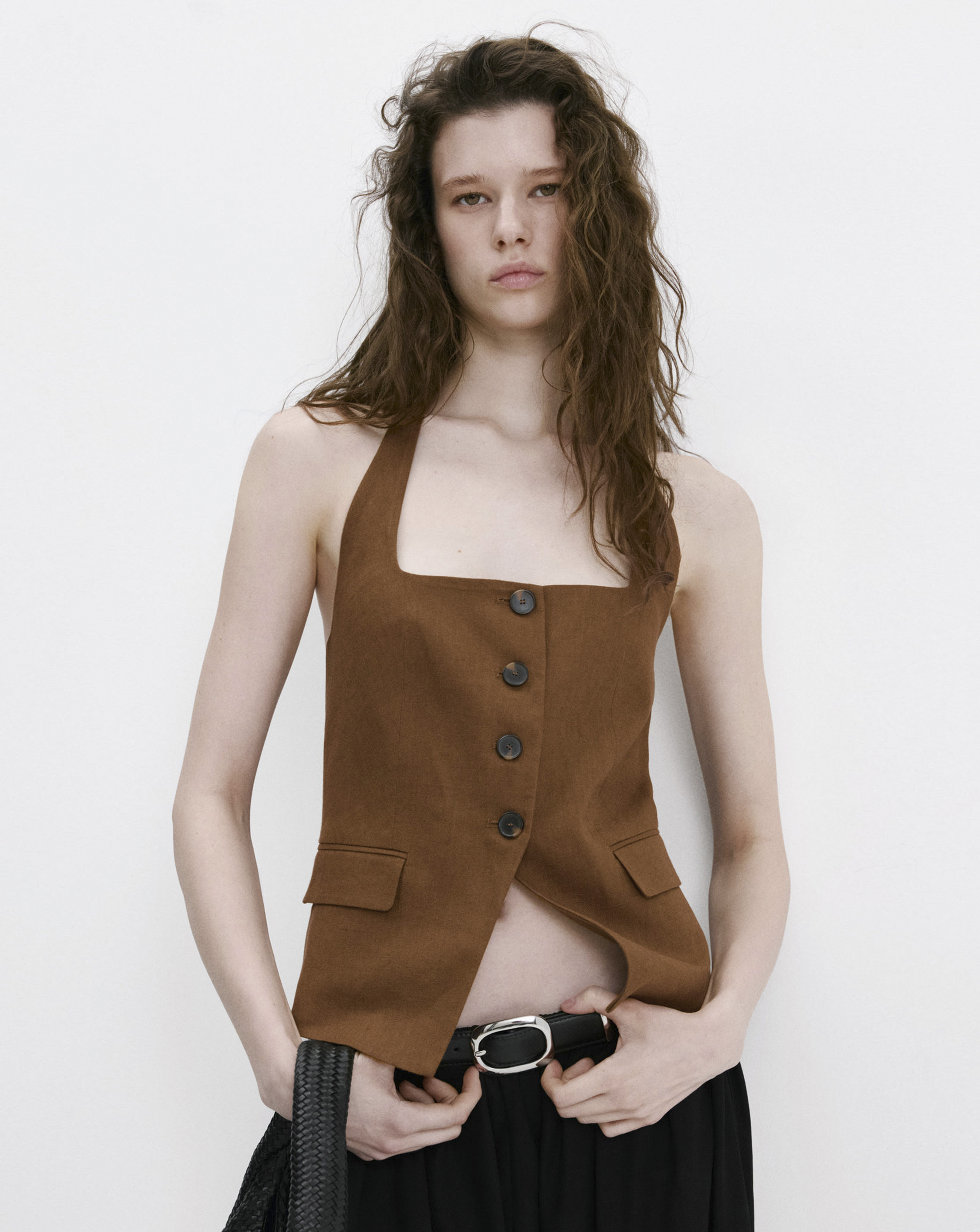 New In - Mango Linen Suit Waistcoat