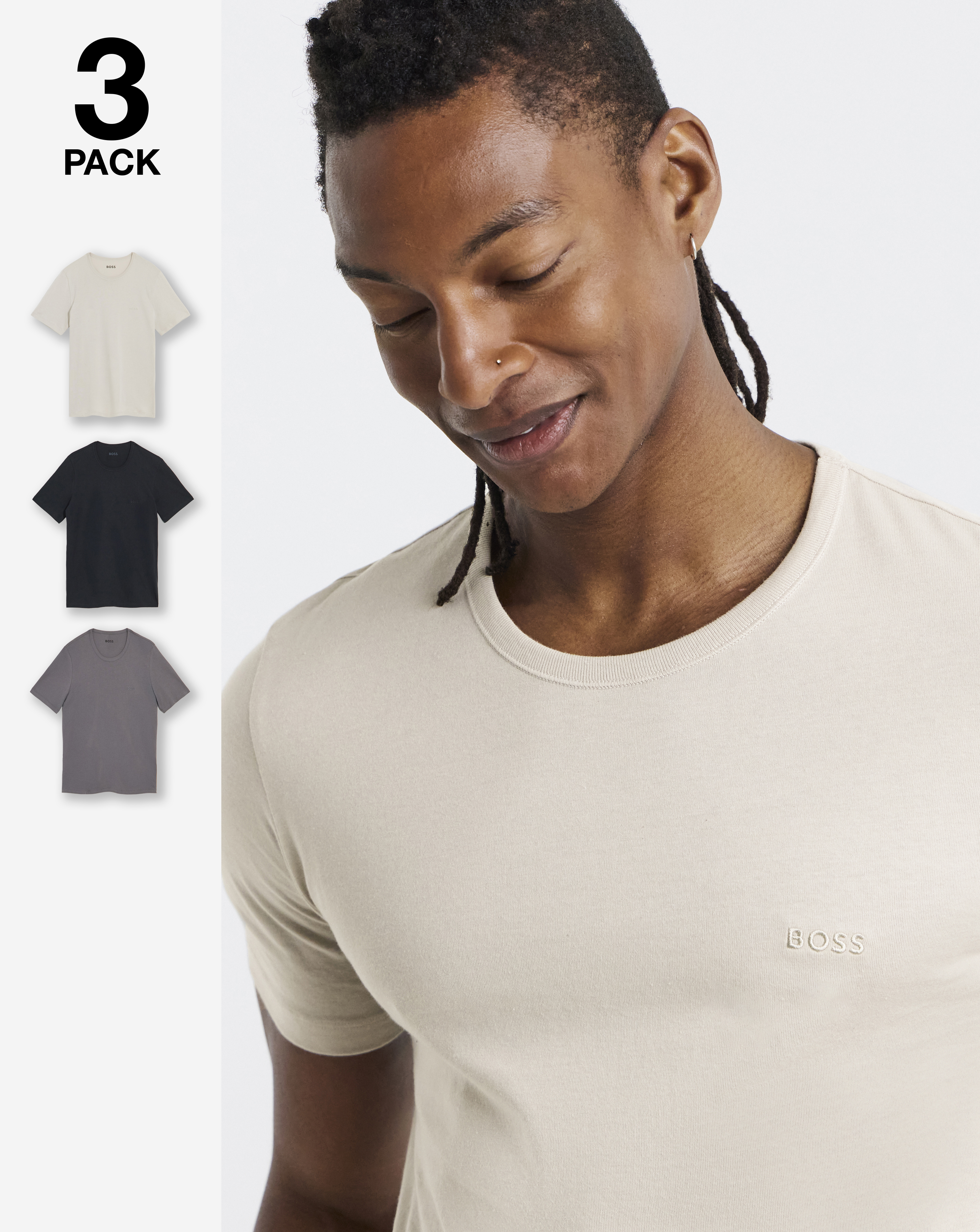 BOSS 3 Pack T-Shirt