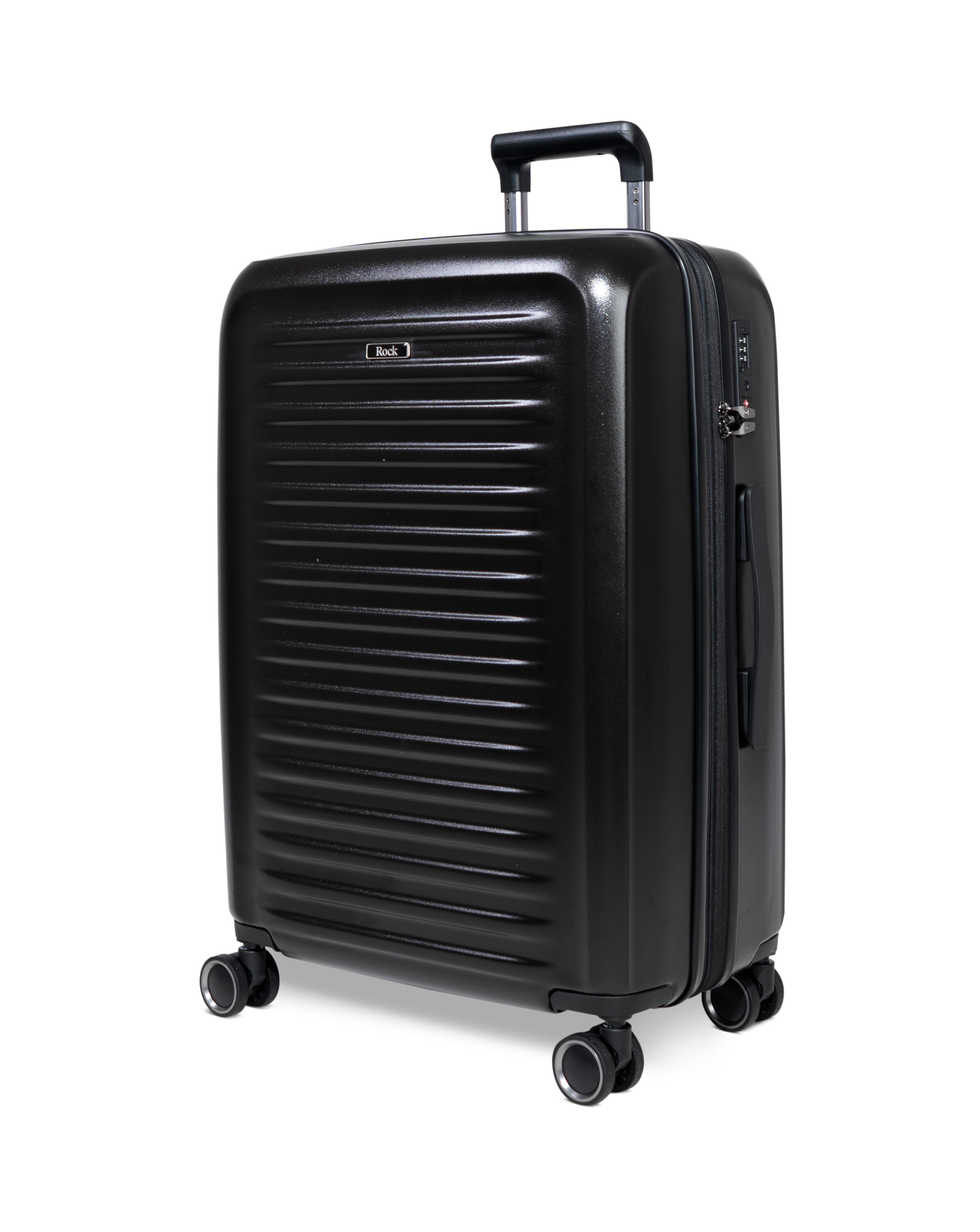 Rock Men's Black Legacy Hardshell Suitcase Medium