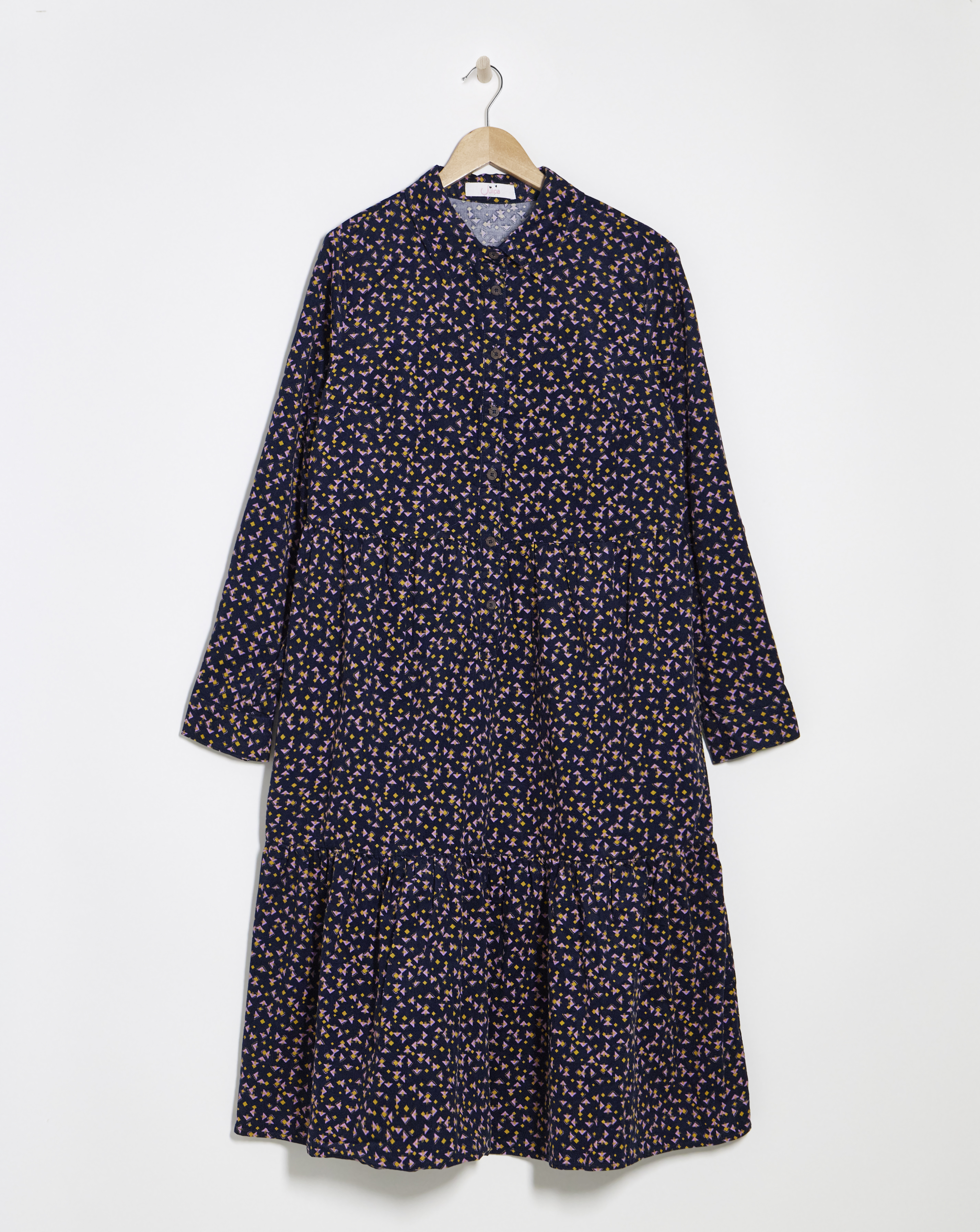 Julipa Printed Cord Shirt Dress