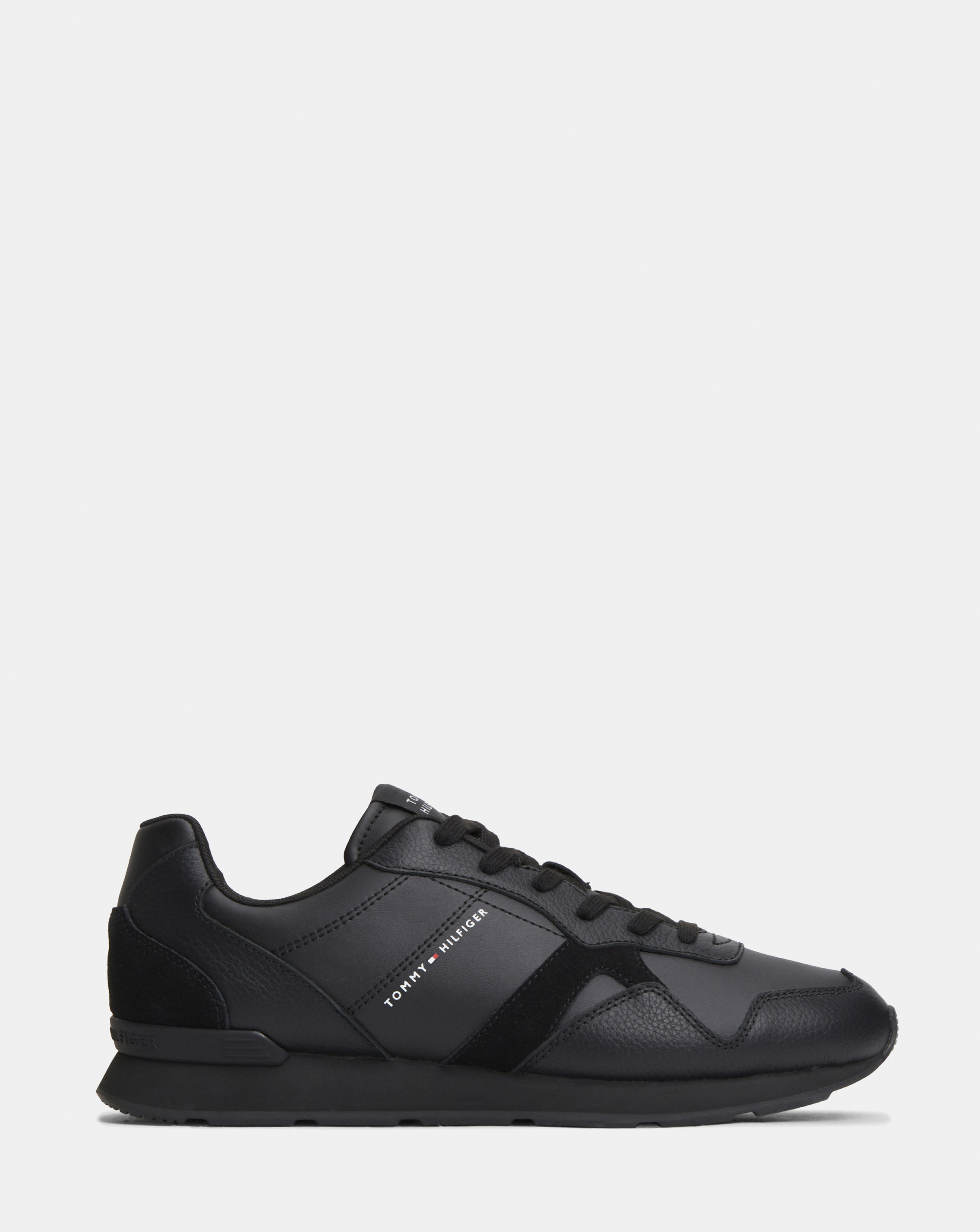 Tommy Hilfiger Leather Runner - Black
