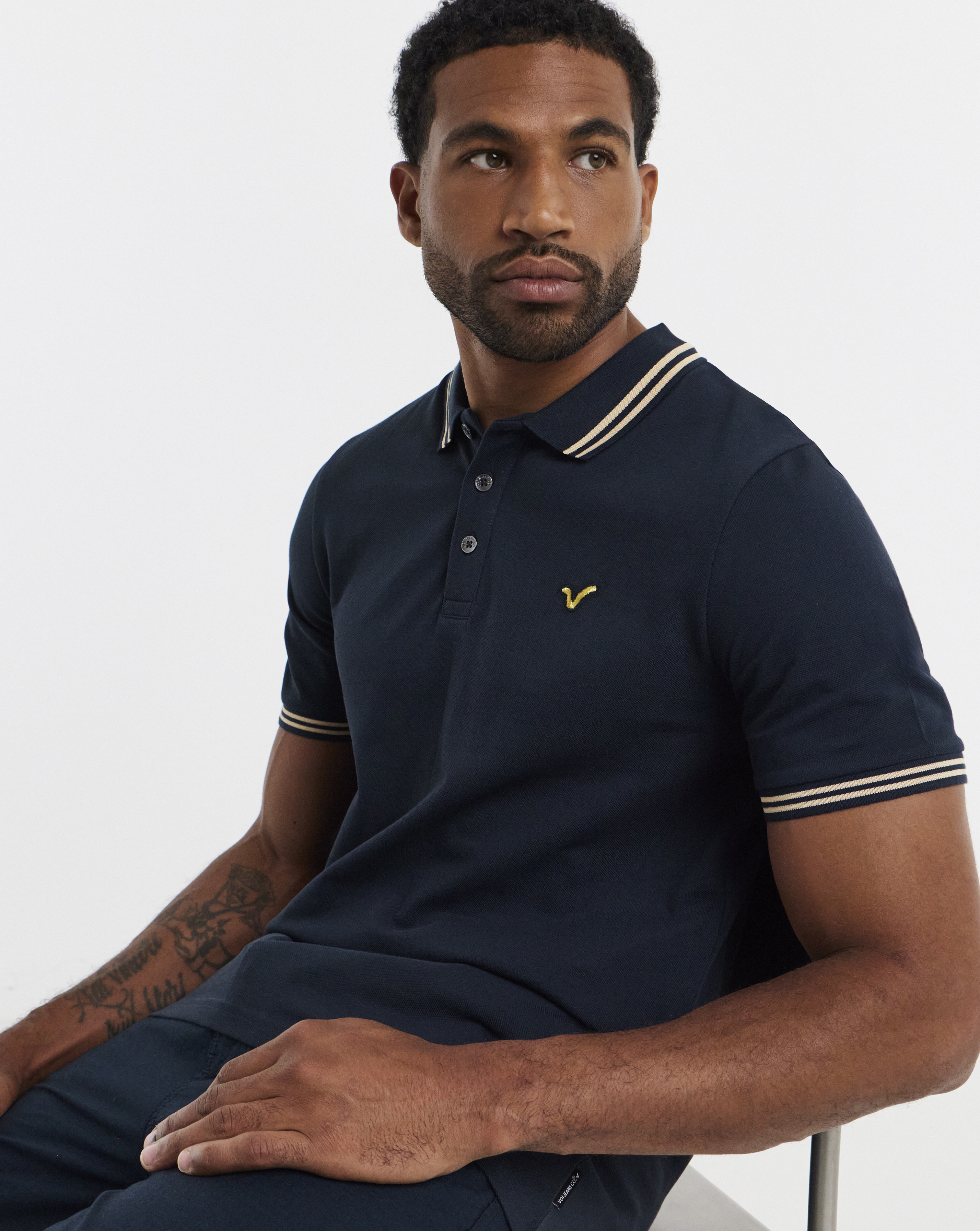 Voi Tipped Pique Polo Long Length