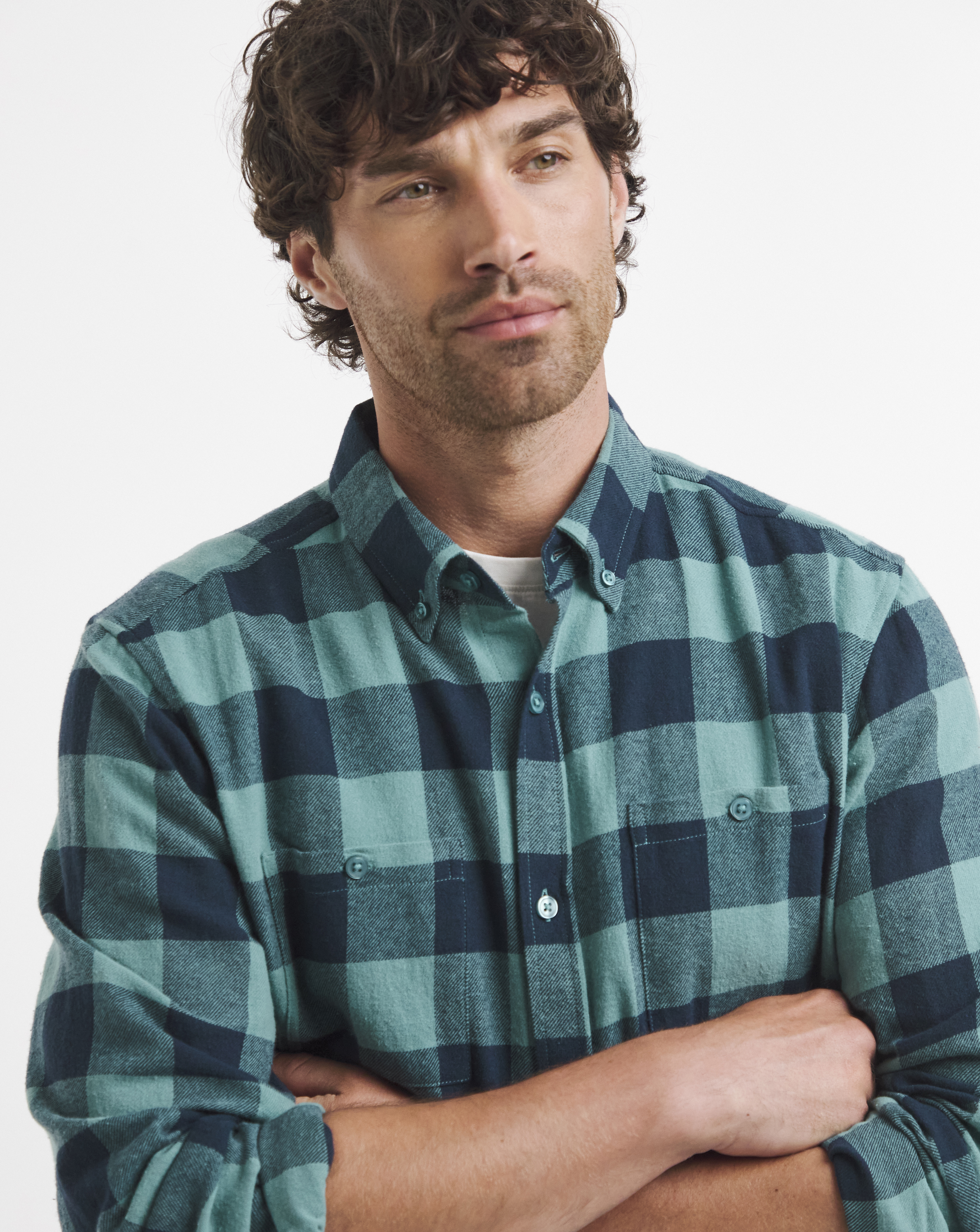 Long Sleeve Check Flannel Shirt