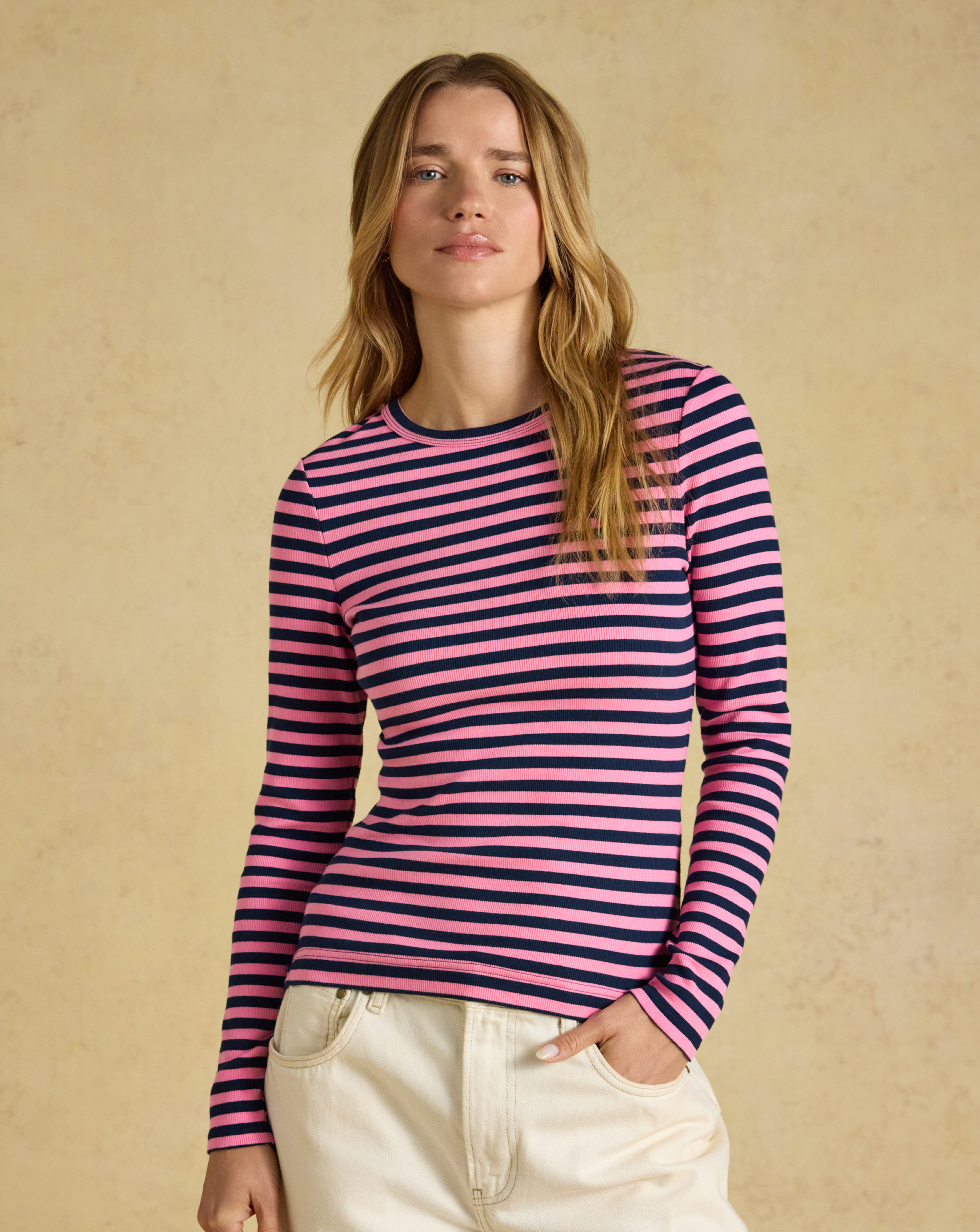 Joules - Women's - Sophie Top - Size 18 - Navy Stripe