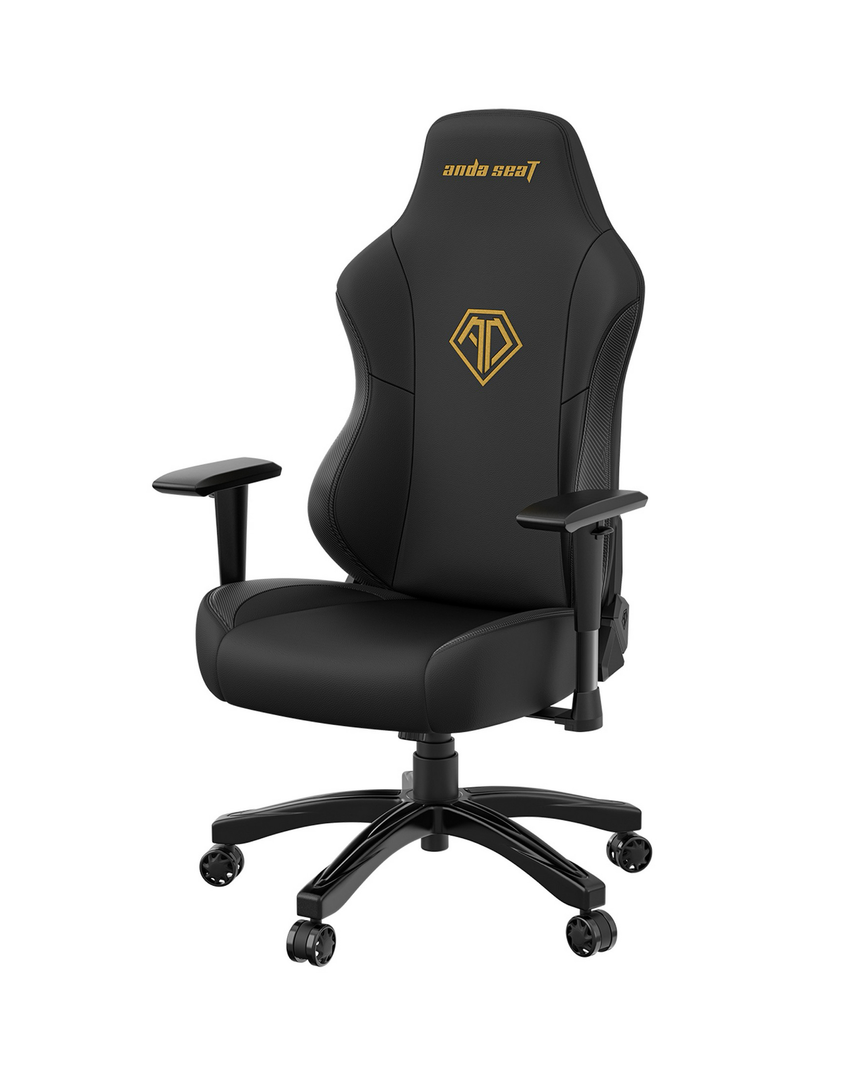 Anda seaT Phantom 3 Premium Large Gaming Chair - Black (Golden logo)
