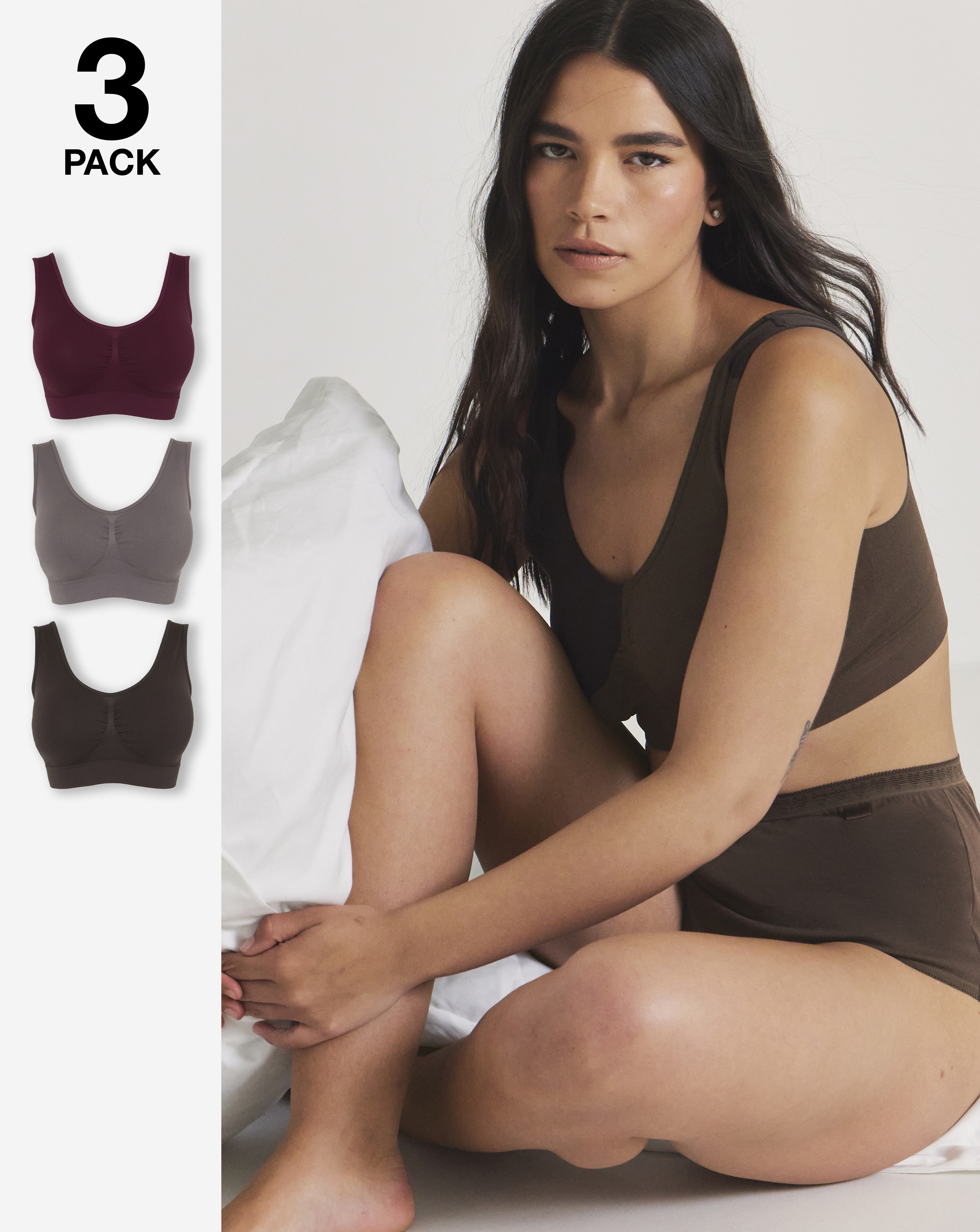 New In - Pretty Secrets 3 Pack Comfort Tops