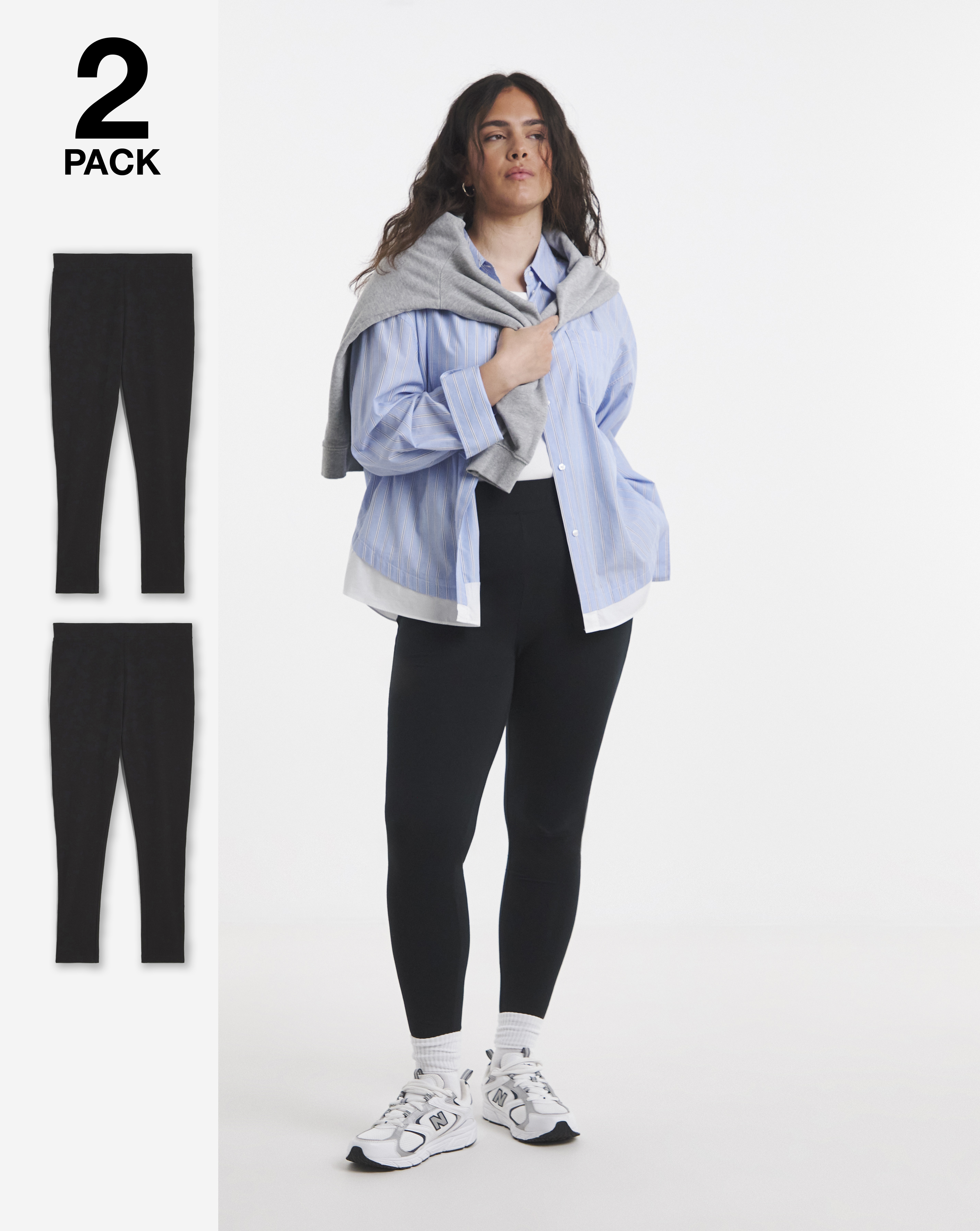 2 Pack Cotton Rich Leggings