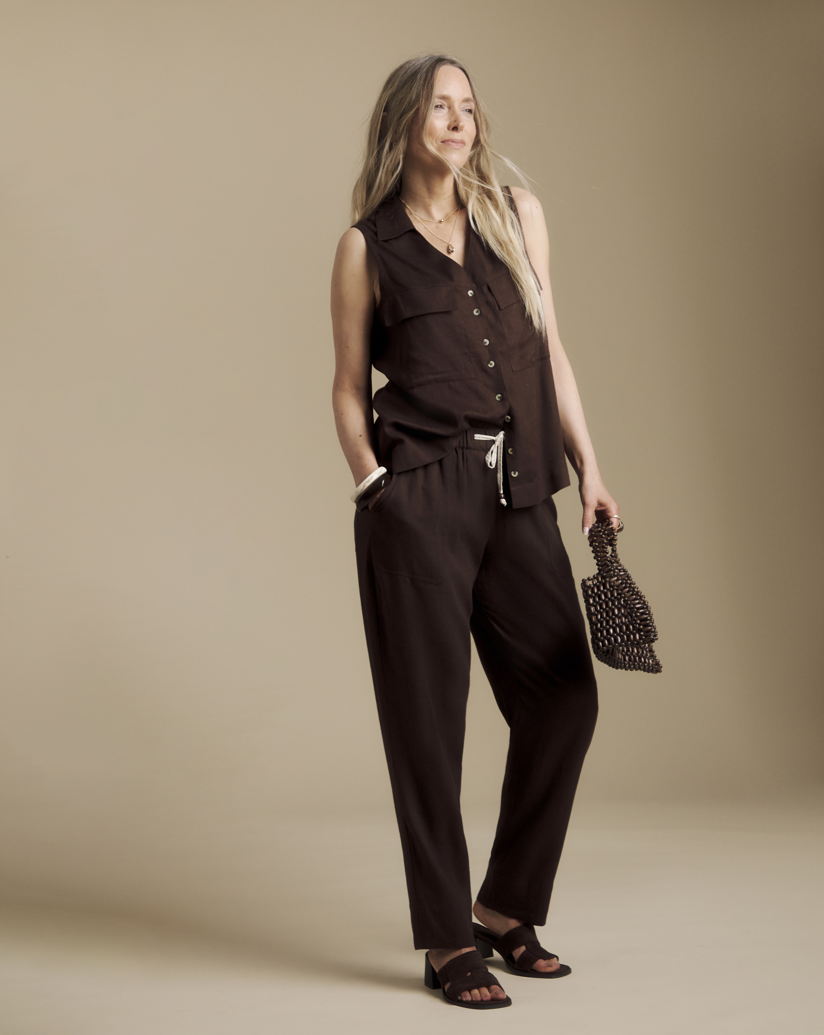 Julipa Tapered Linen Trousers