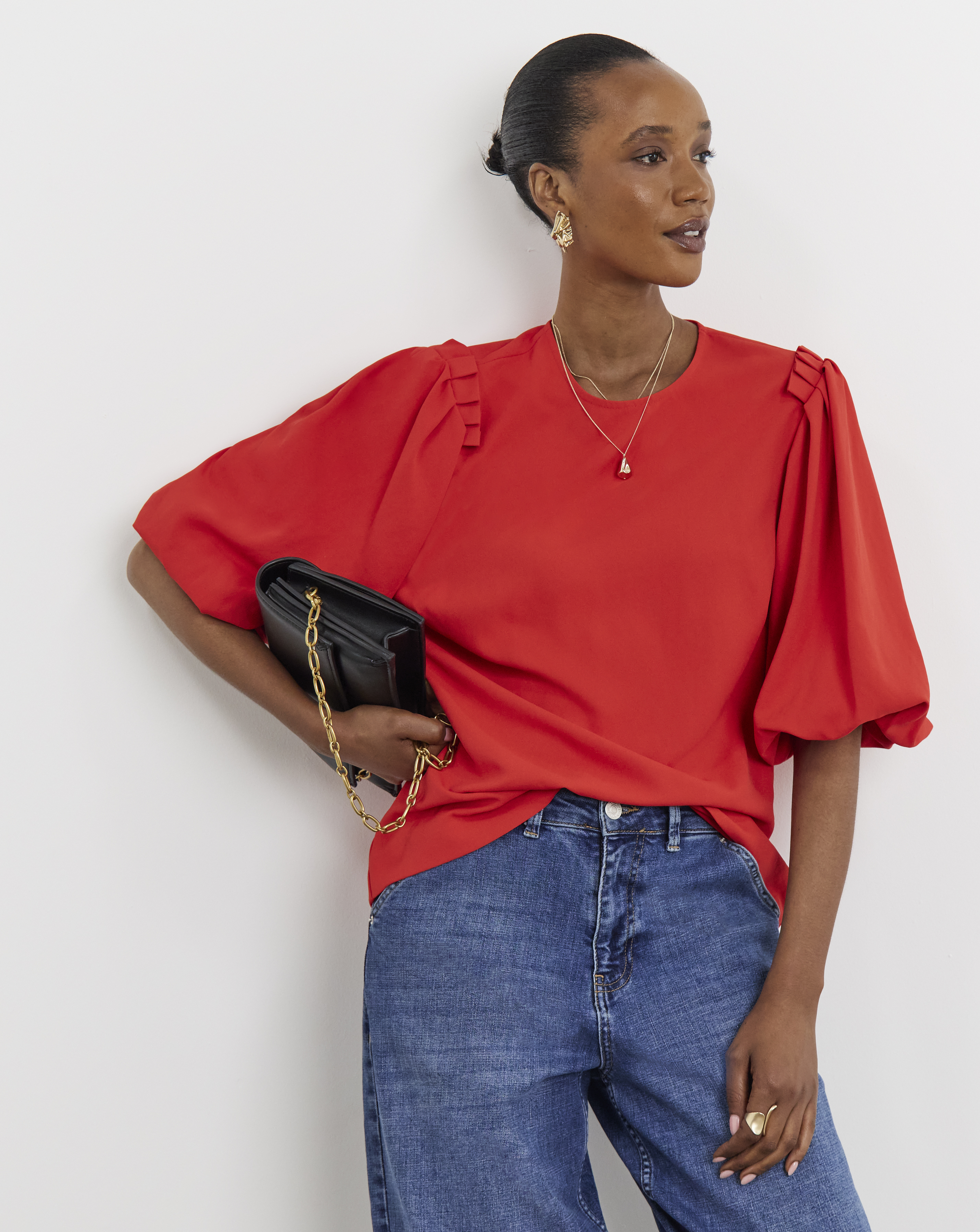 Joanna Hope Puff Sleeve Blouse