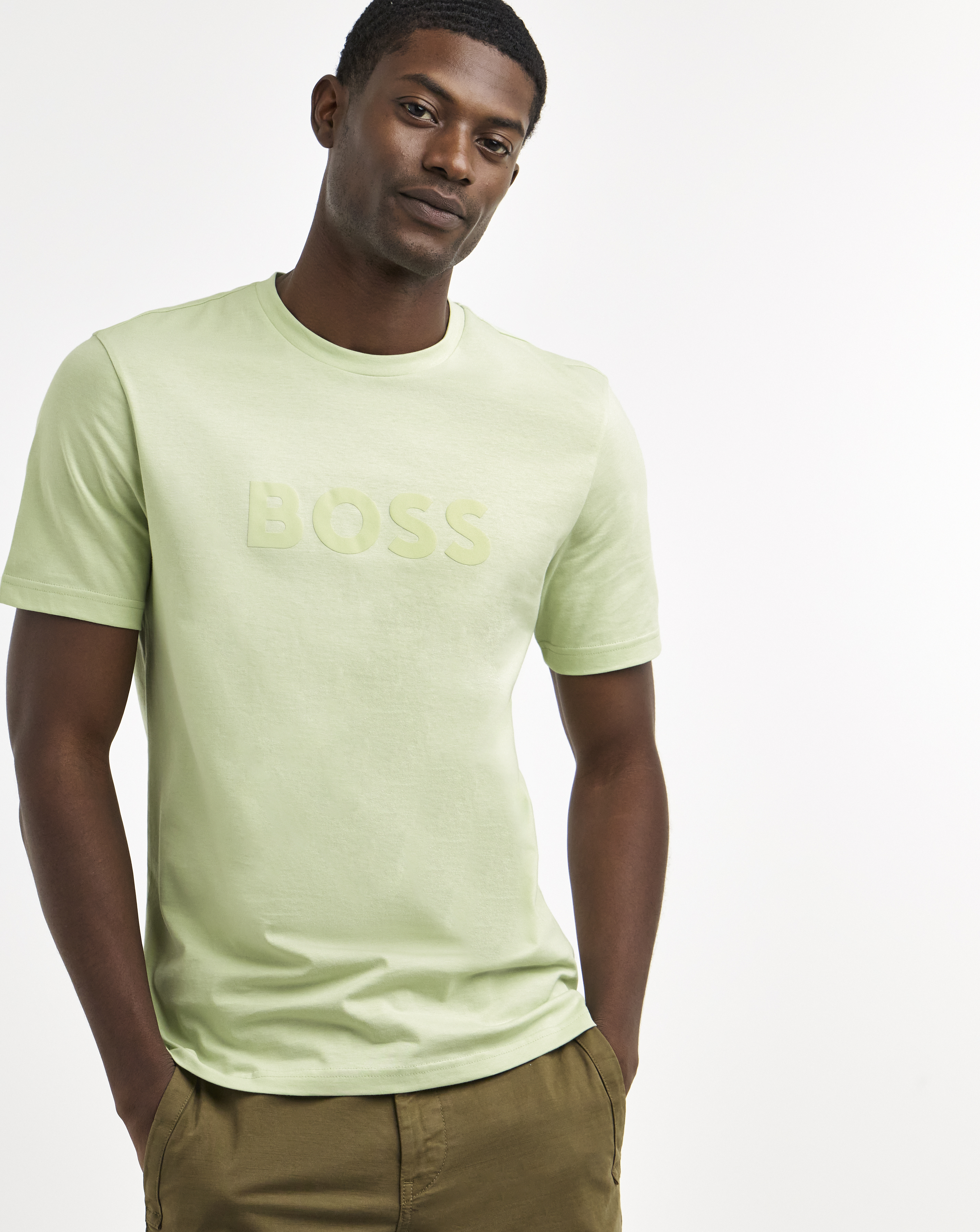 BOSS Logo T-Shirt - Light Green