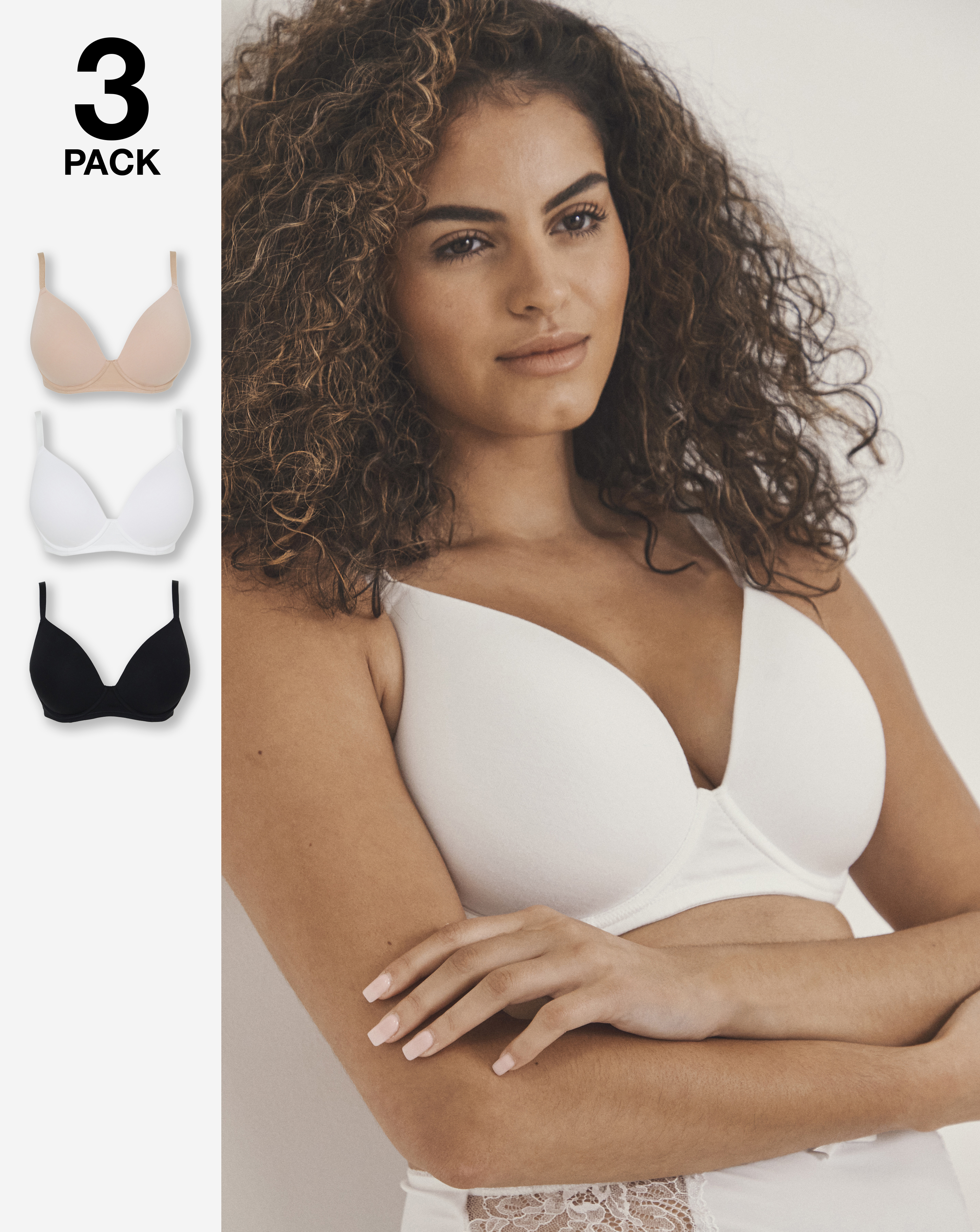 New In - 3 Pack T-Shirt Bras