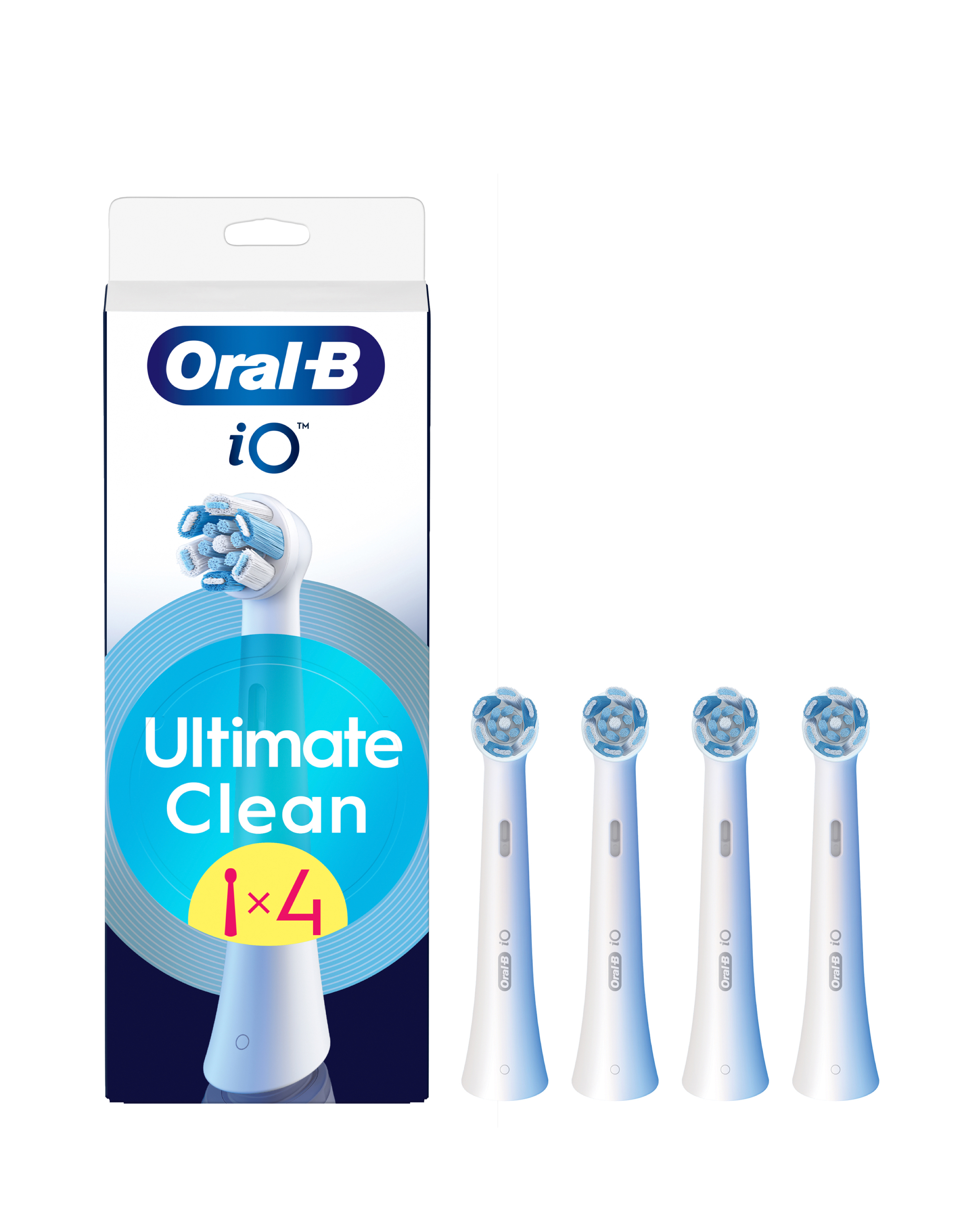 Oral-B iO Ultimate Clean Toothbrush Refill Head 4 Pack White - Image 14