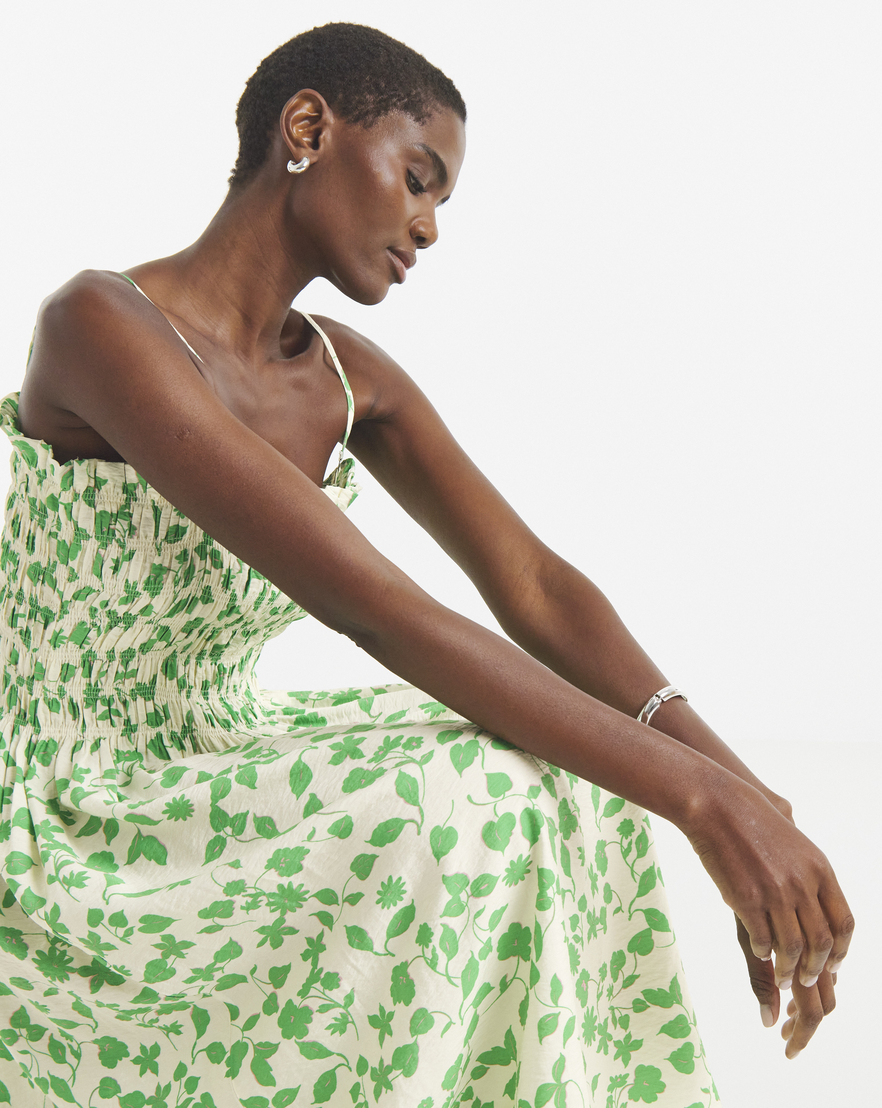 JDY Lina Smock Midi Dress