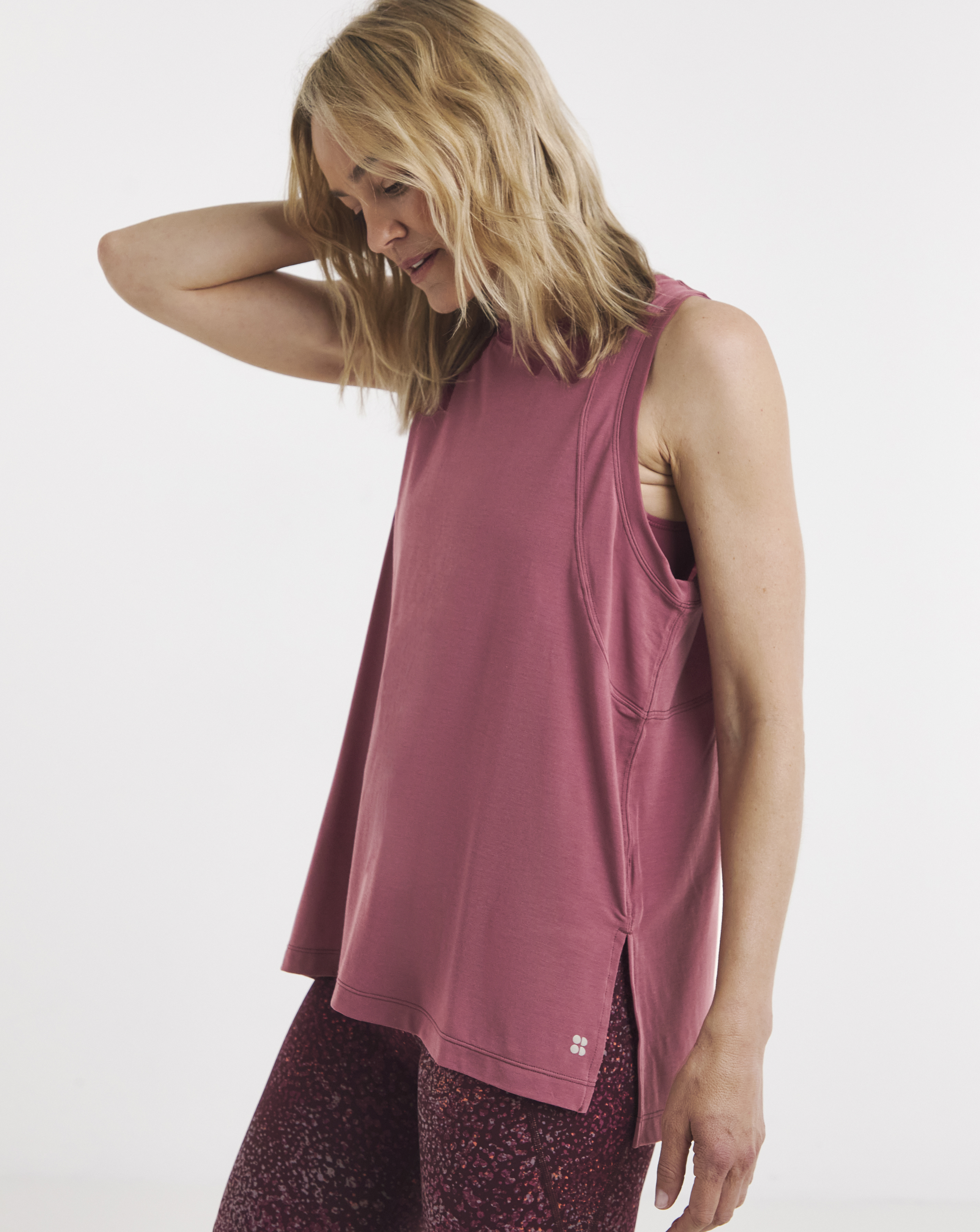 Sweaty Betty Cotton Boxy Sleeveless Tank
