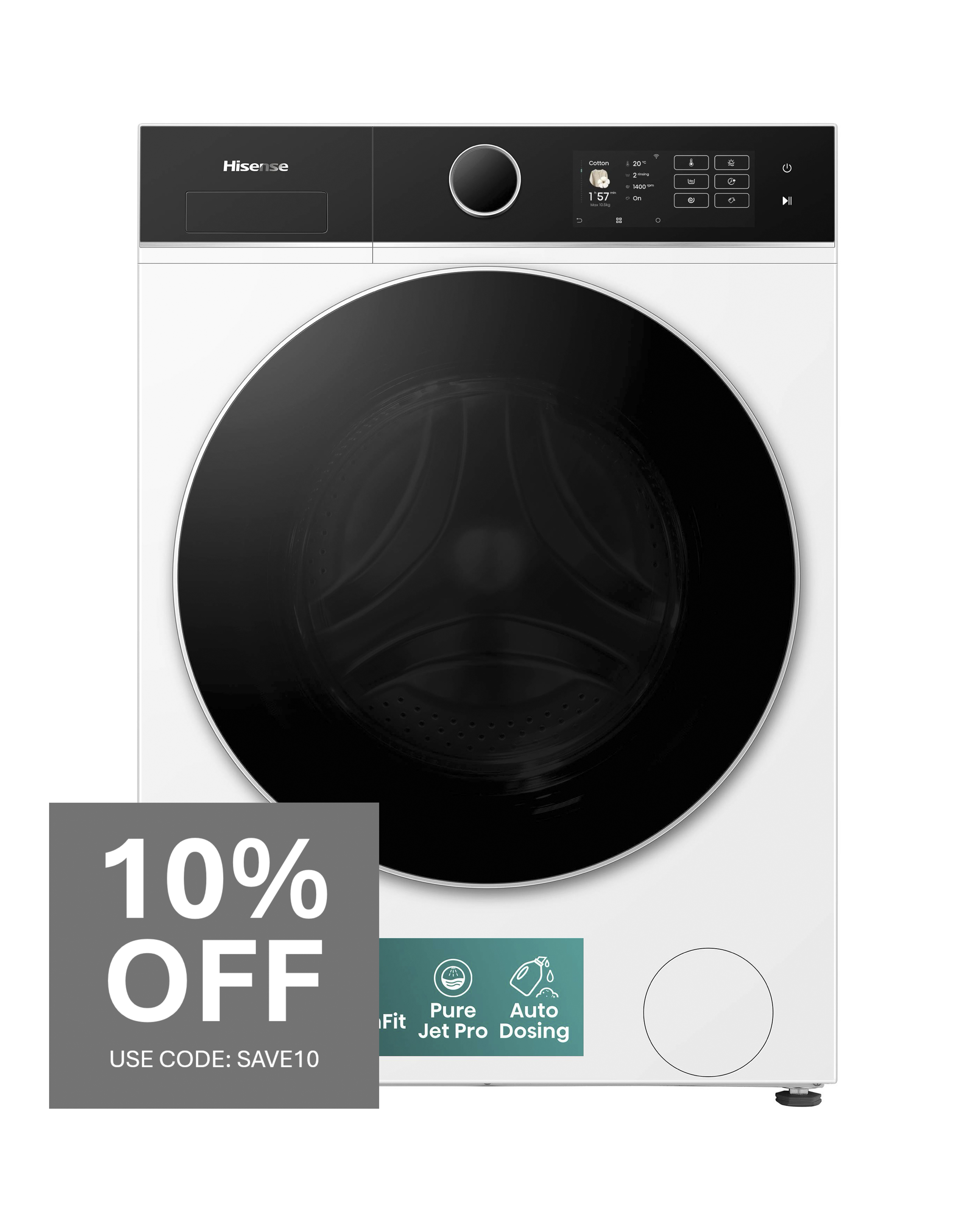 Hisense WD5I1045BWQ White