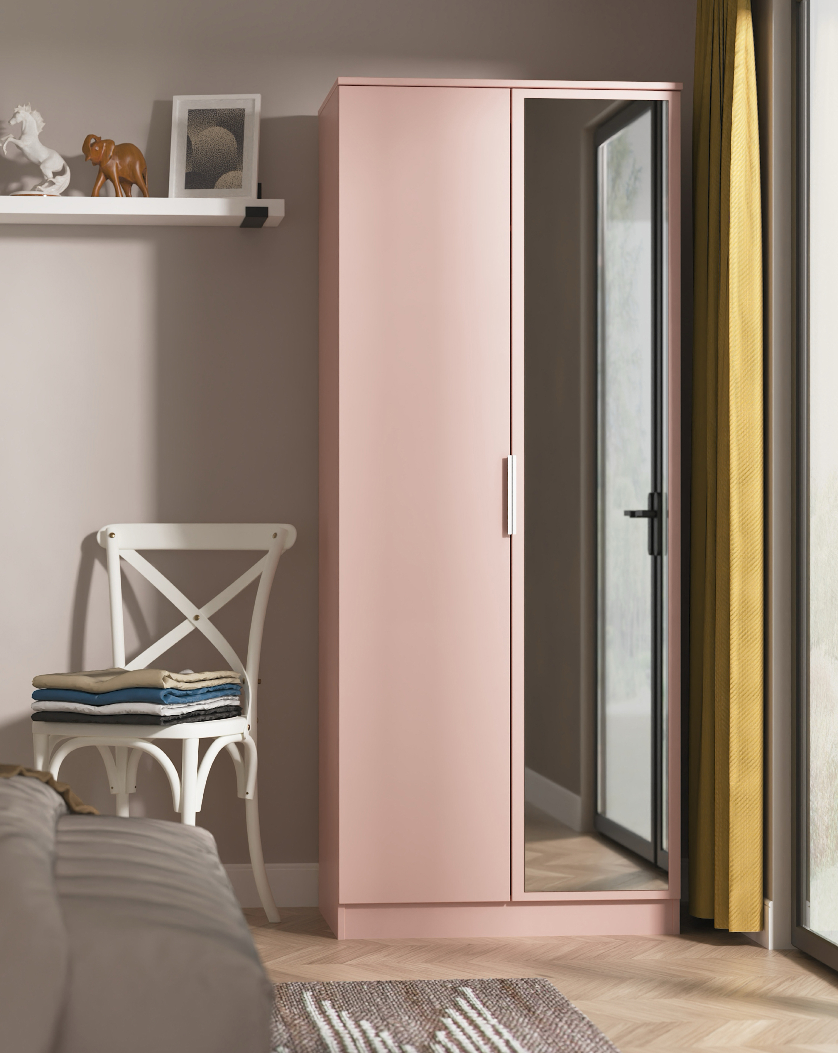 Humber 2 Door Mirrored Robe - Kids