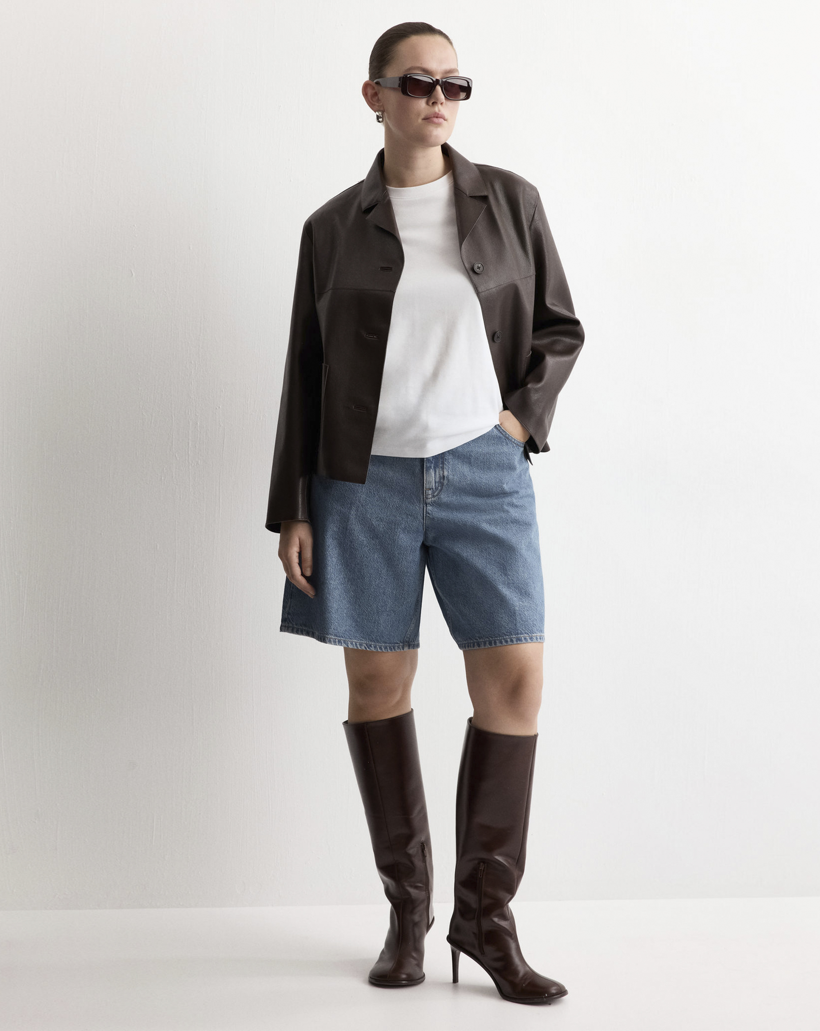 New In - Mango High-Waist Straight-Fit Bermuda