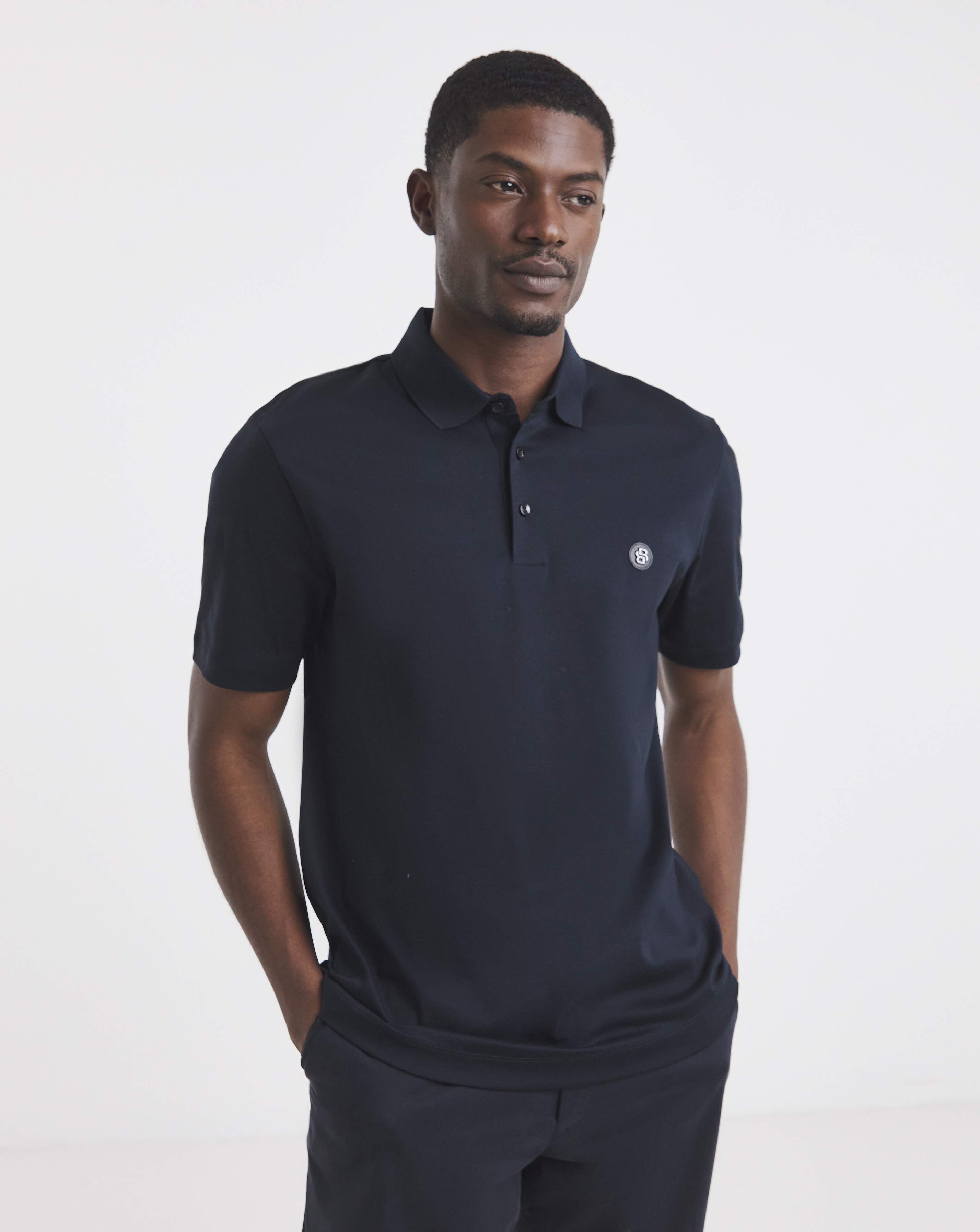 BOSS BB Metallic Logo Polo