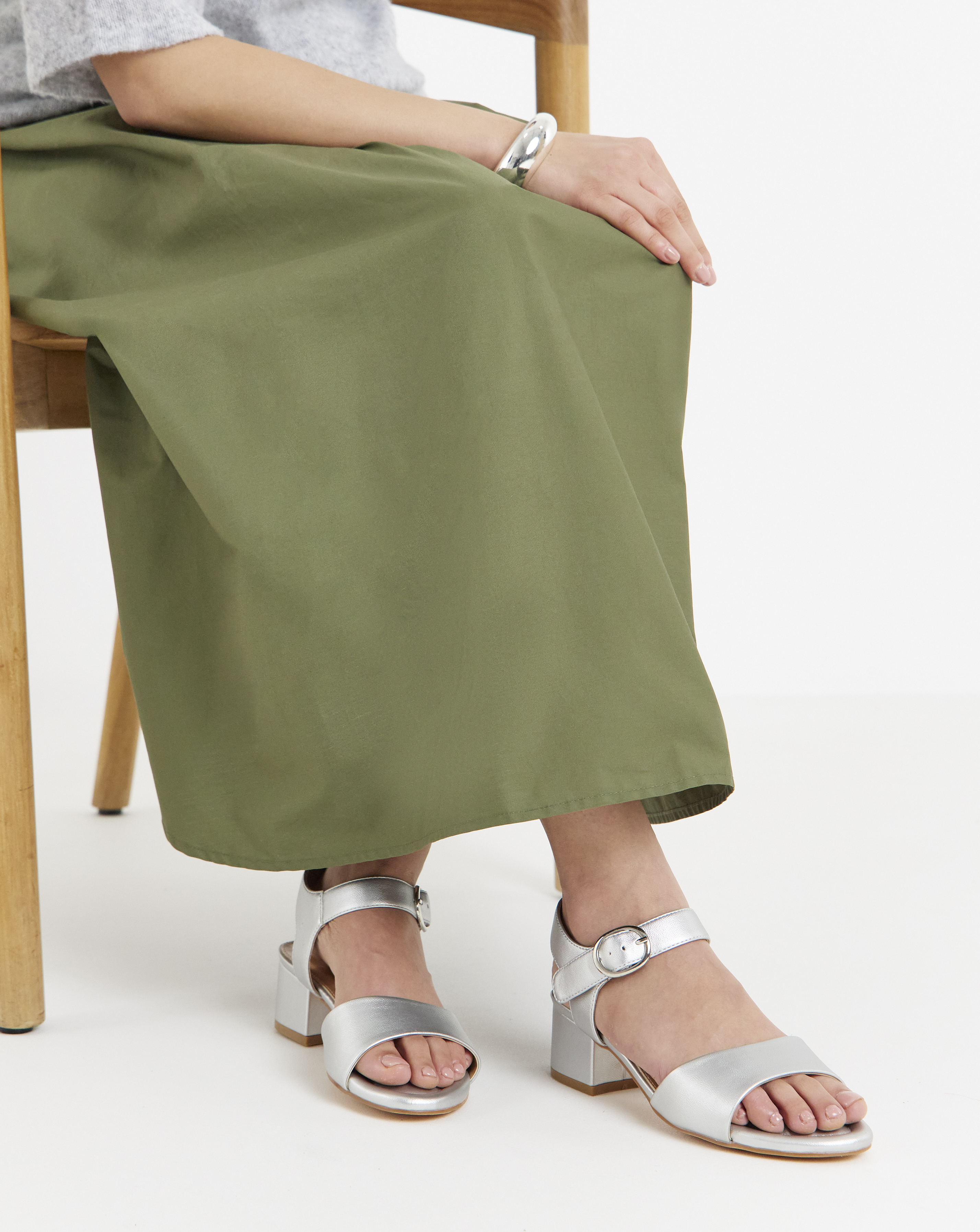 New In - Two Part Block Heel Extra Wide