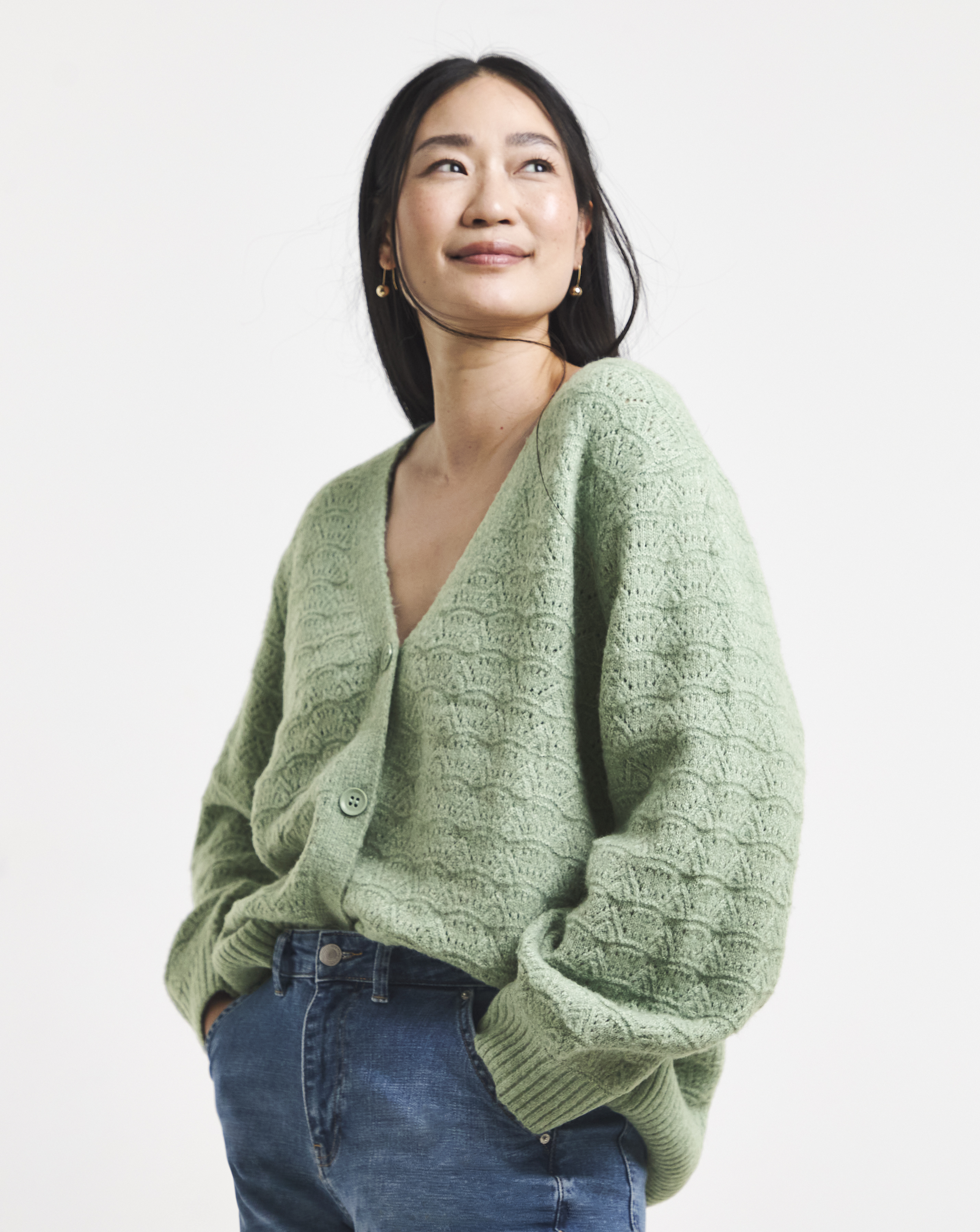 ALL OVER STITCH CARDIGAN