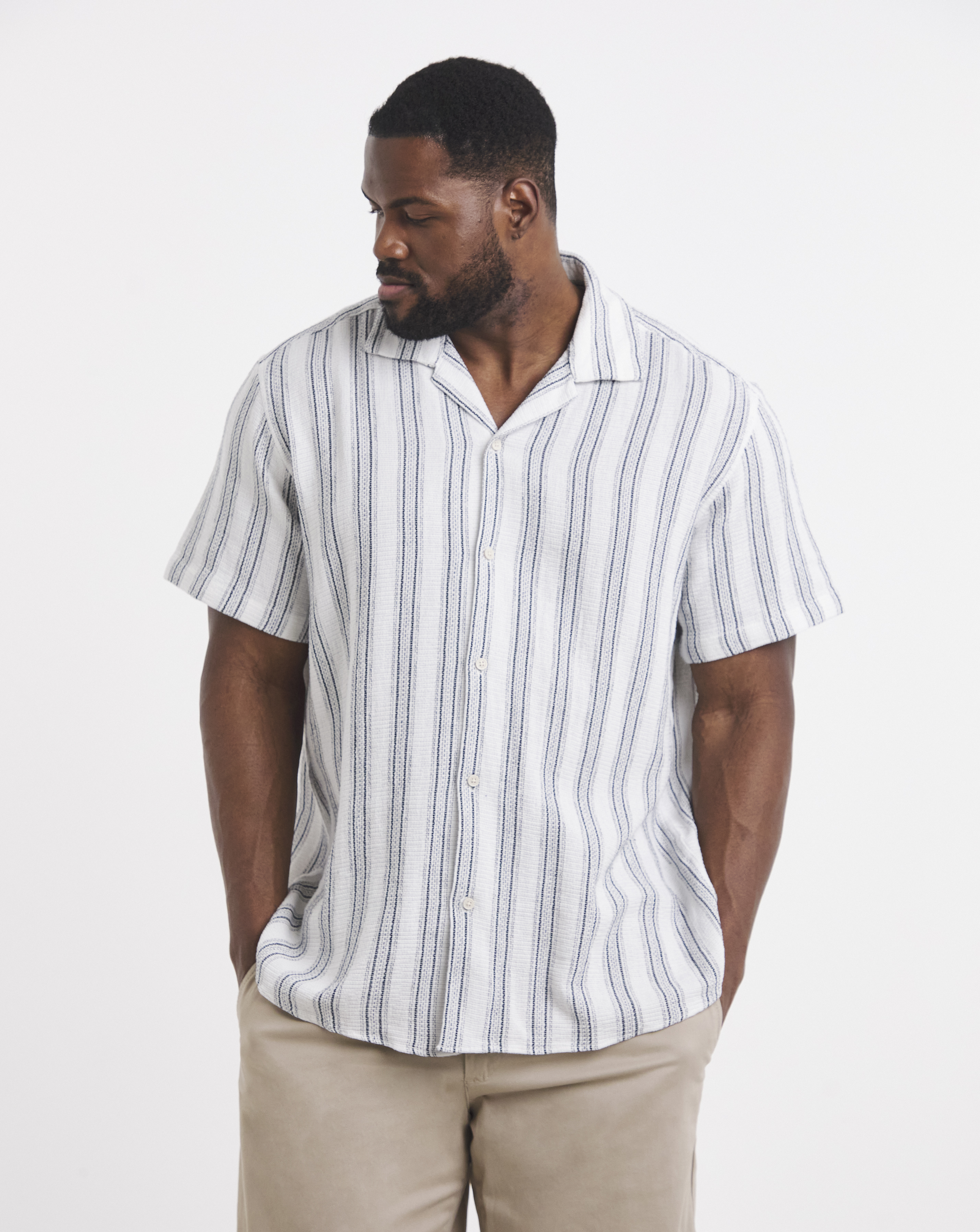 Jack & Jones Coba Stripe Shirt - White