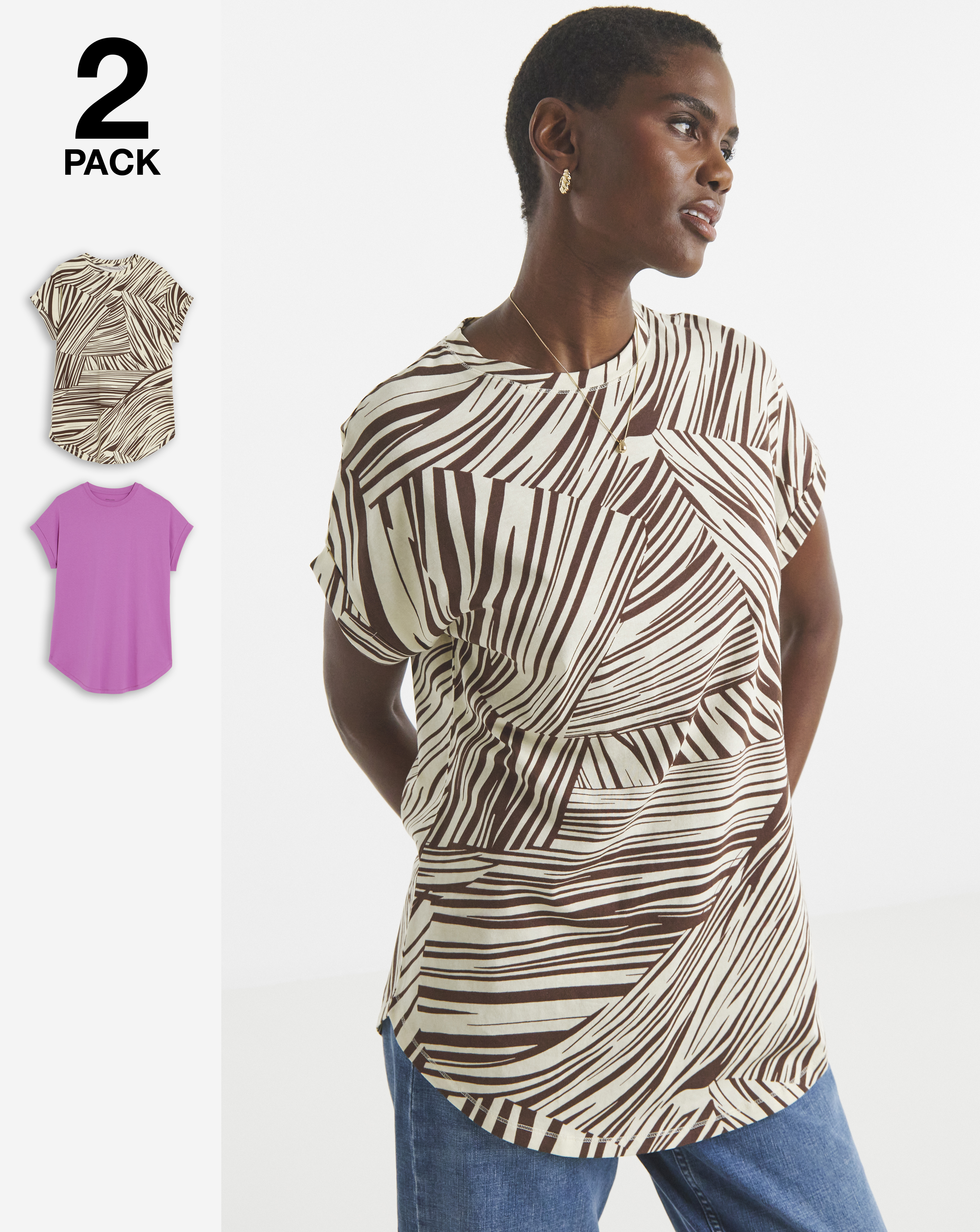 2 Pack Longline Top