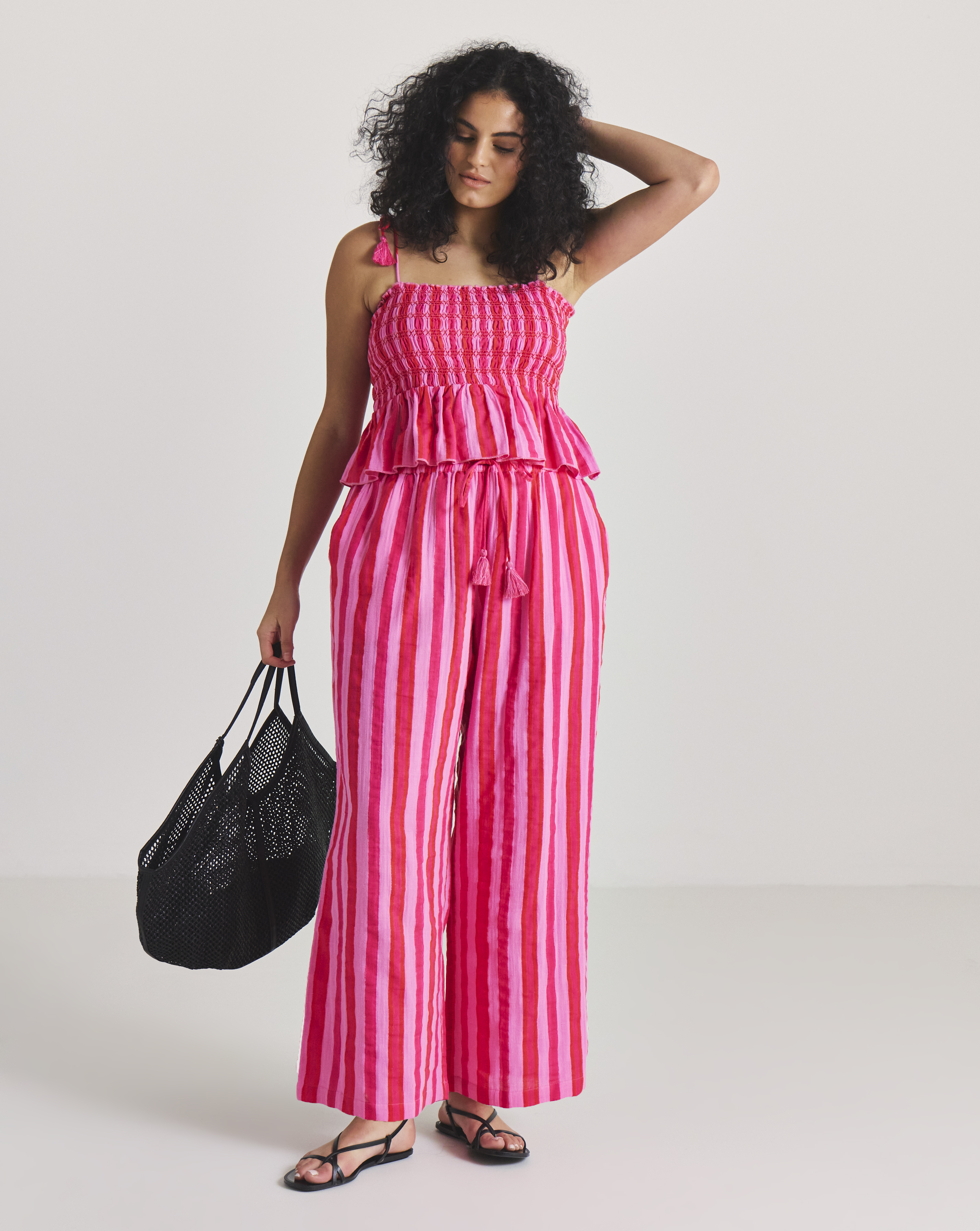 Stripe Beach Trouser And Top Coord
