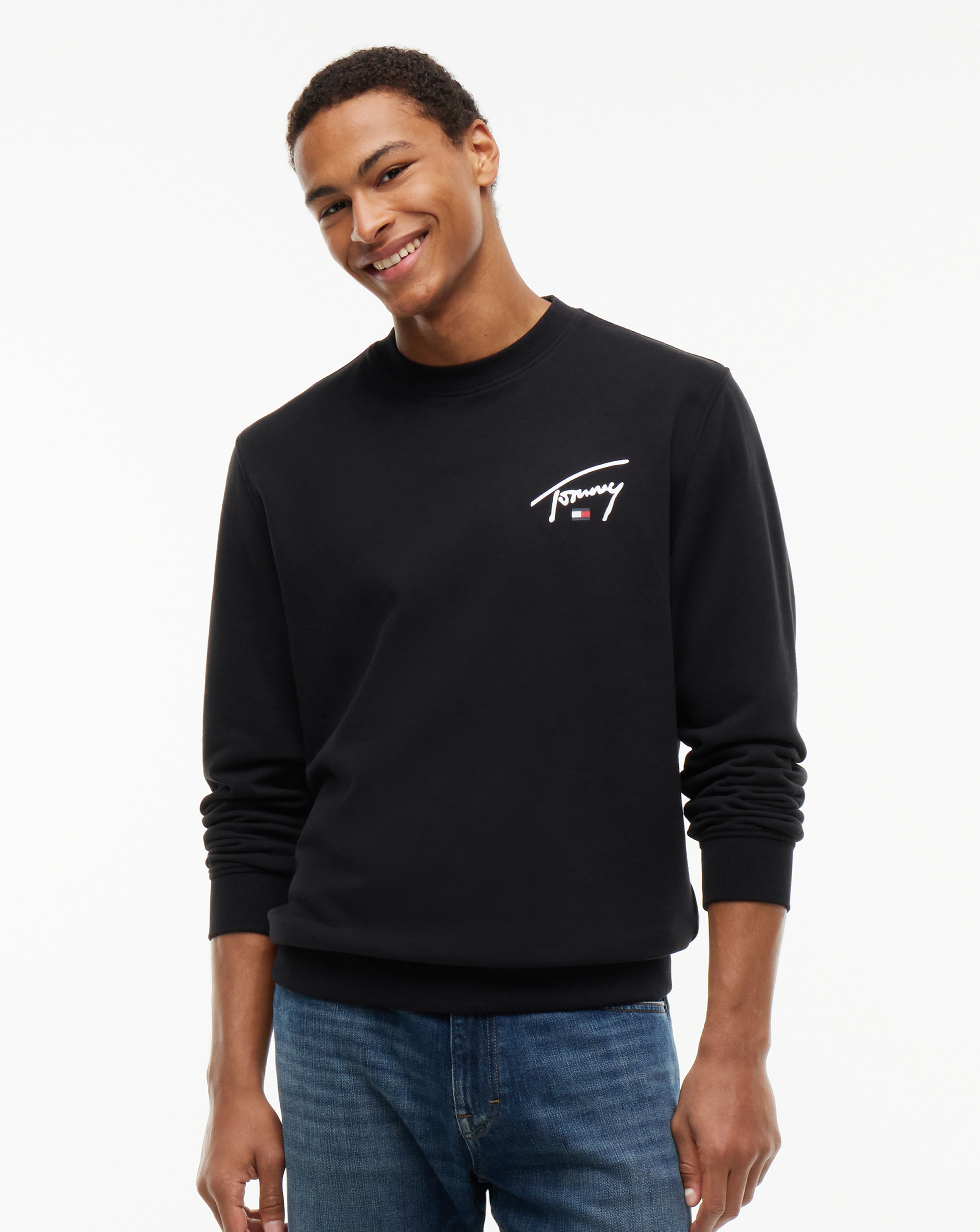Tommy Jeans Signature Sweatshirt - Black
